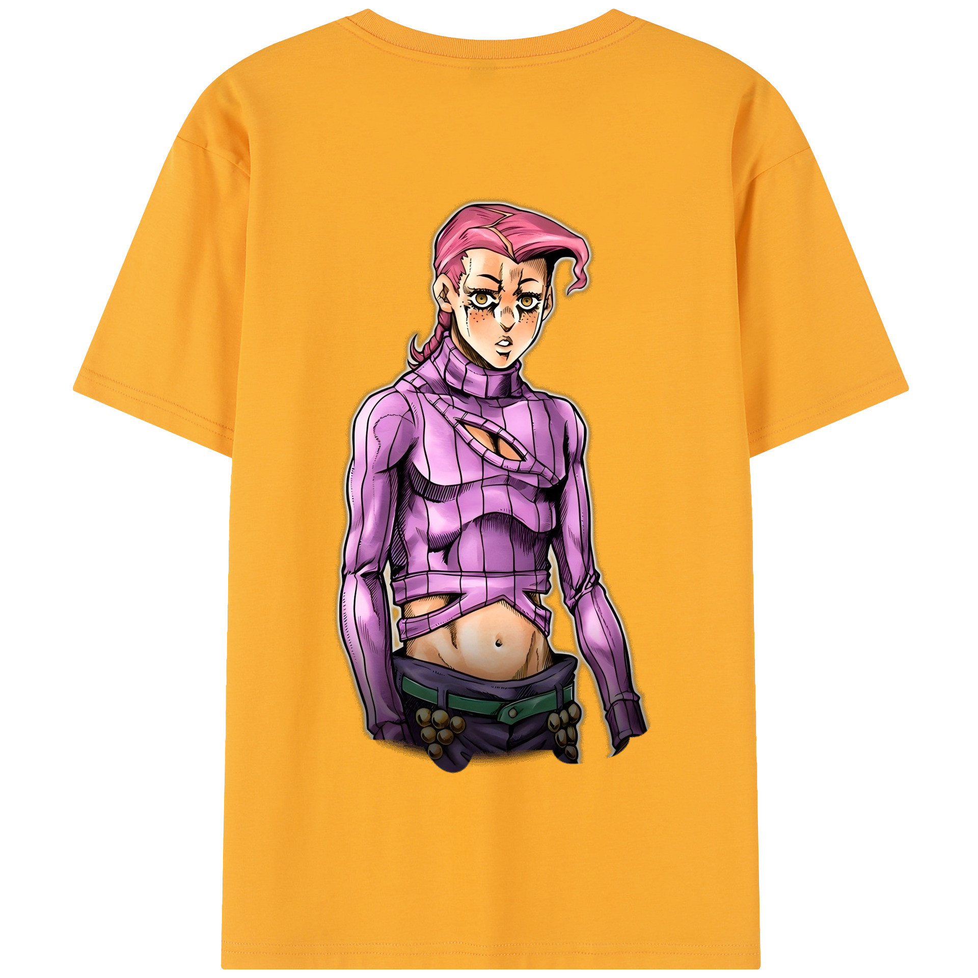 （画像用） ジョジョの奇妙な冒険 ビネガー?ドッピオ JoJo's Bizarre Adventure Vinegar Doppio 綿100％半袖Tシャツ（背面プリント）
