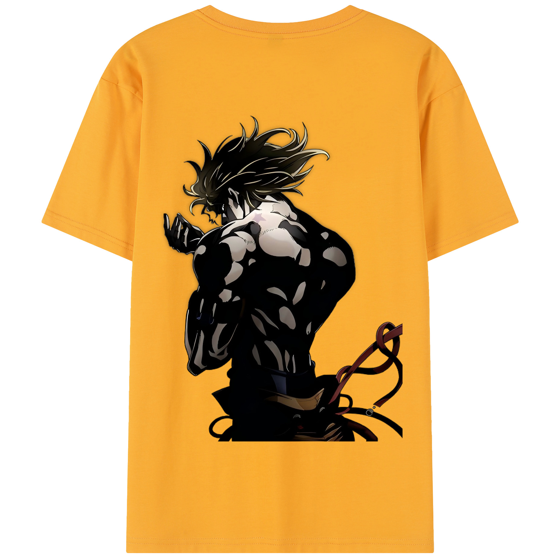 （画像用） ジョジョの奇妙な冒険 ディオ?ブランドー JoJo's Bizarre Adventure Dio Brando 綿100％半袖Tシャツ（背面プリント）
