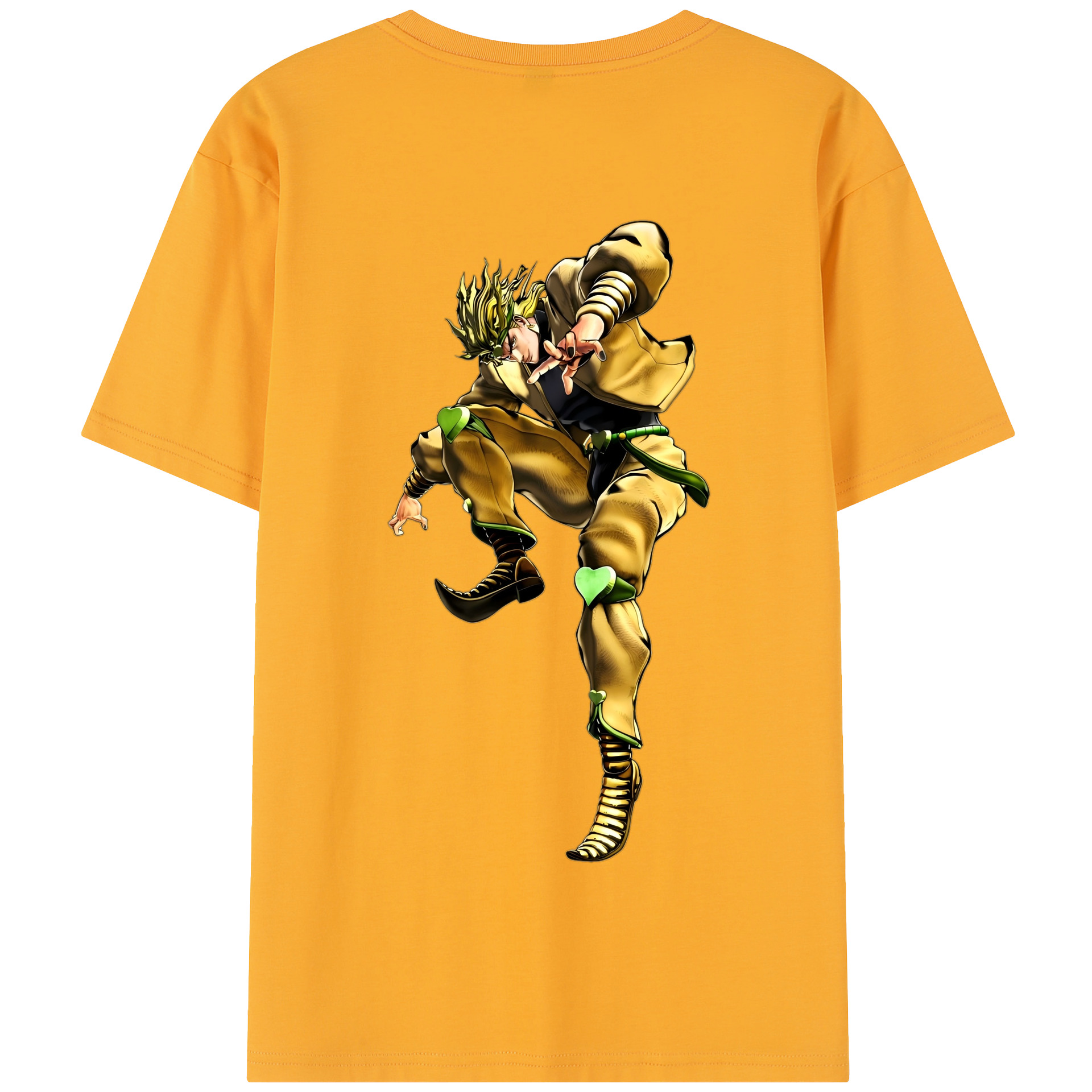 （画像用） ジョジョの奇妙な冒険 ディオ?ブランドー JoJo's Bizarre Adventure Dio Brando 綿100％半袖Tシャツ（背面プリント）