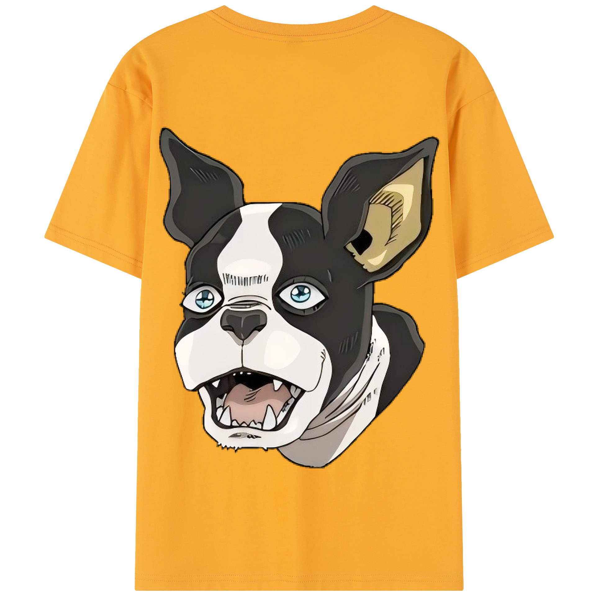 （画像用） ジョジョの奇妙な冒険 イギー JoJo's Bizarre Adventure Iggy 綿100％半袖Tシャツ（背面プリント）