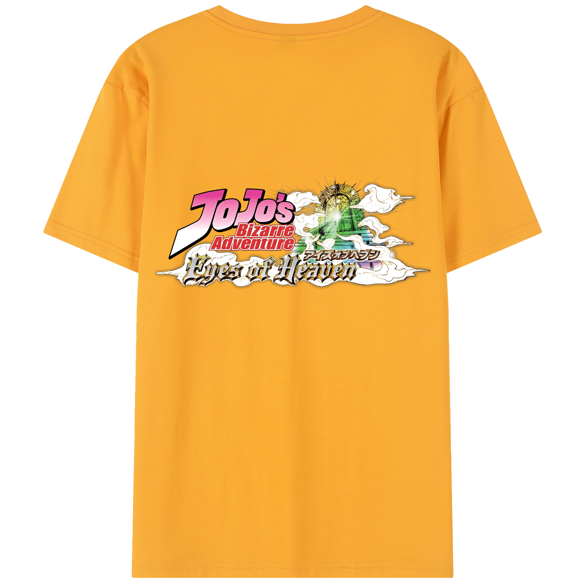 （画像用） ジョジョの奇妙な冒険 JoJo's Bizarre Adventure 綿100％半袖Tシャツ（背面プリント）