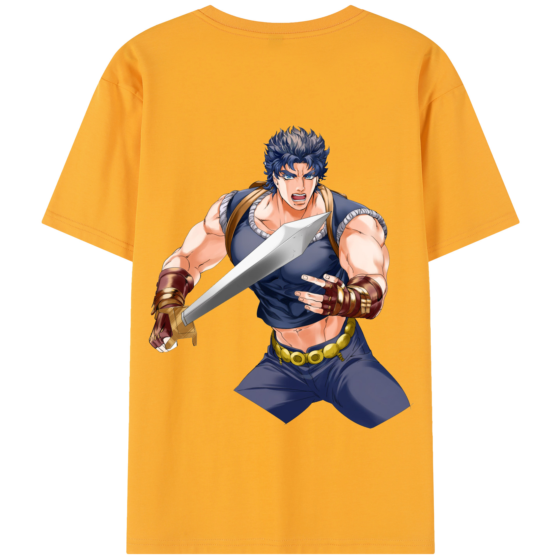 （画像用） ジョジョの奇妙な冒険 /ジョナサン?ジョースター JoJo's Bizarre Adventure Jonathan Joestar 綿100％半袖Tシャツ（背面プリント）