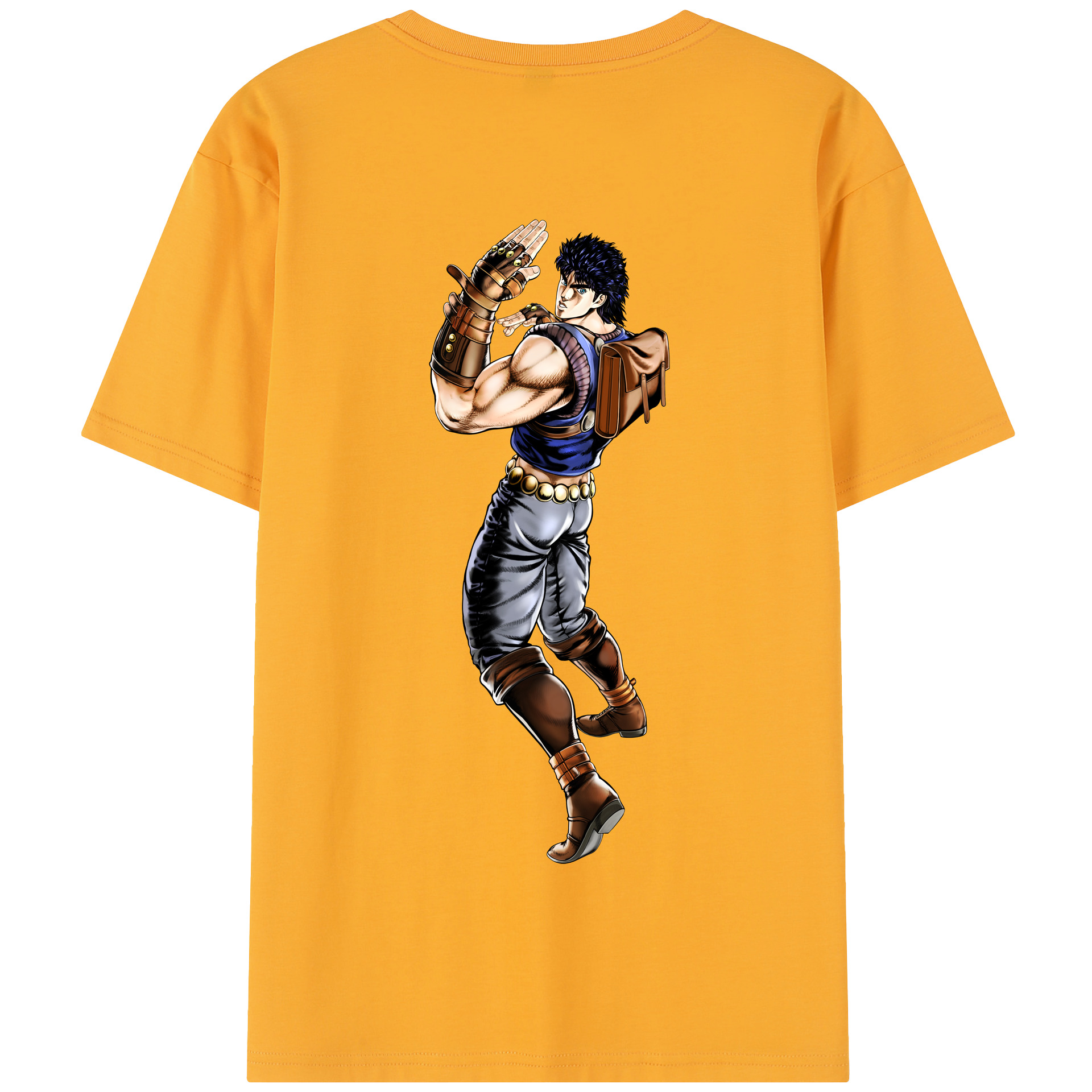 （画像用） ジョジョの奇妙な冒険 /ジョナサン?ジョースター JoJo's Bizarre Adventure Jonathan Joestar 綿100％半袖Tシャツ（背面プリント）