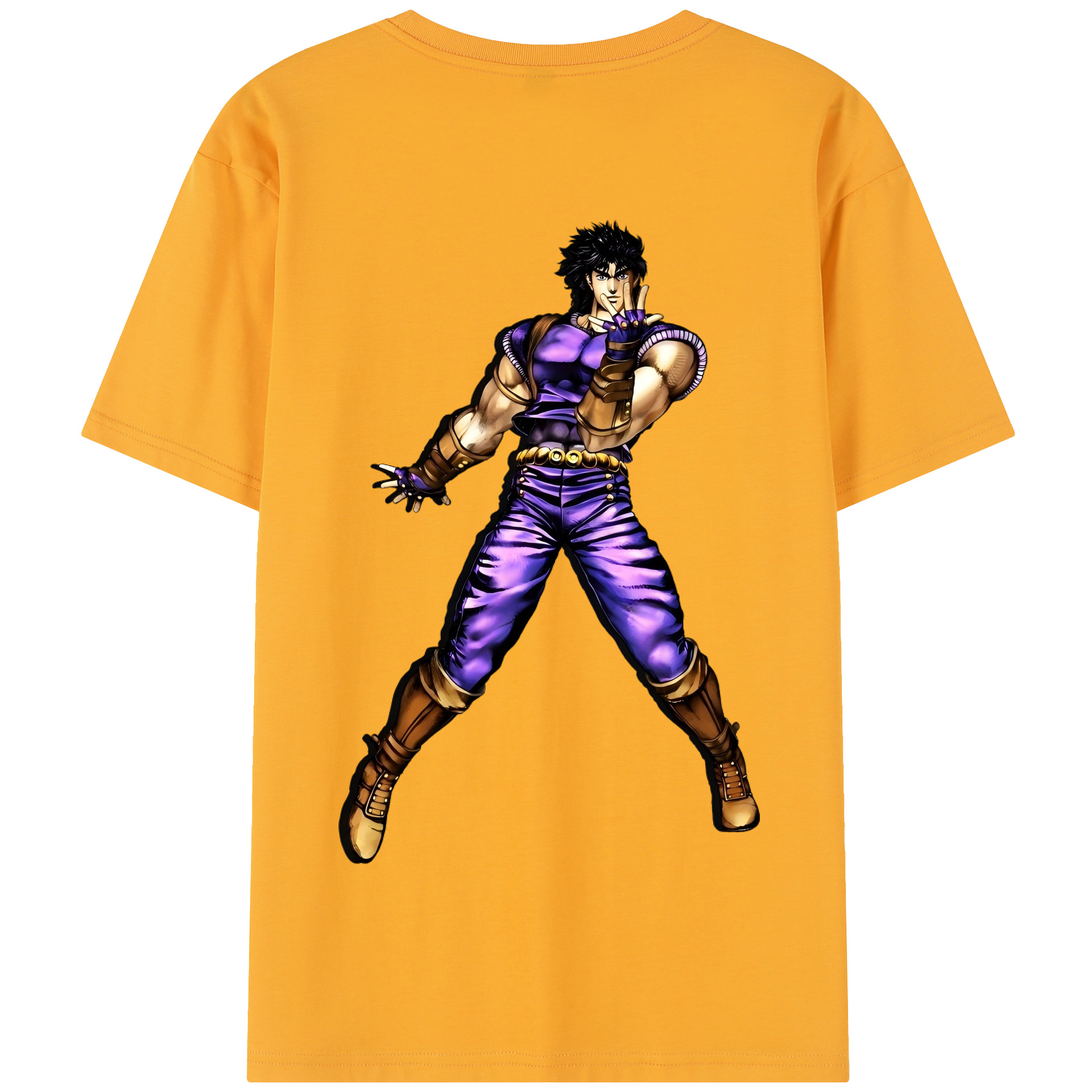 （画像用） ジョジョの奇妙な冒険 /ジョナサン?ジョースター JoJo's Bizarre Adventure Jonathan Joestar 綿100％半袖Tシャツ（背面プリント）