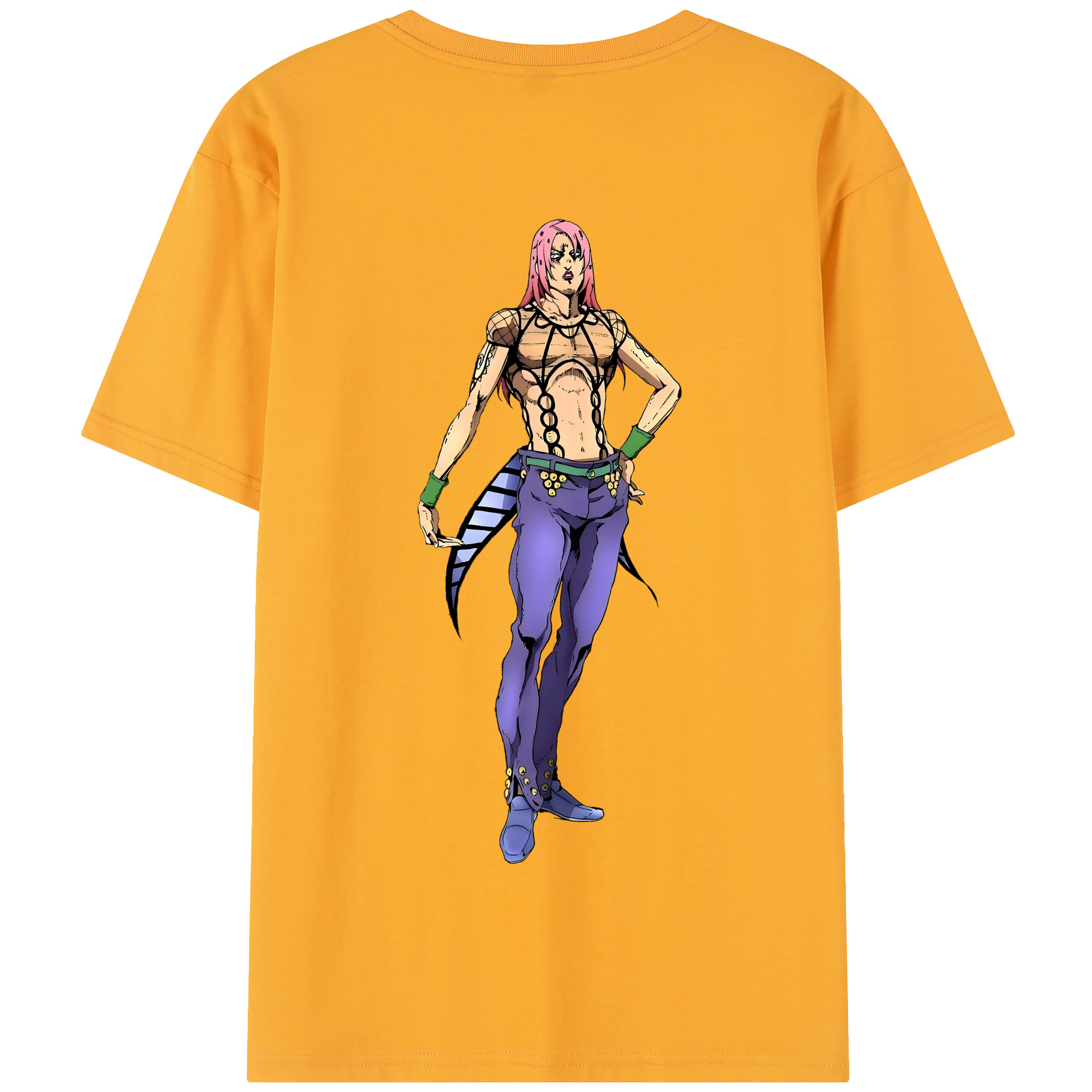 （画像用） ジョジョの奇妙な冒険 ビネガー?ドッピオ JoJo's Bizarre Adventure Vinegar Doppio 綿100％半袖Tシャツ（背面プリント）