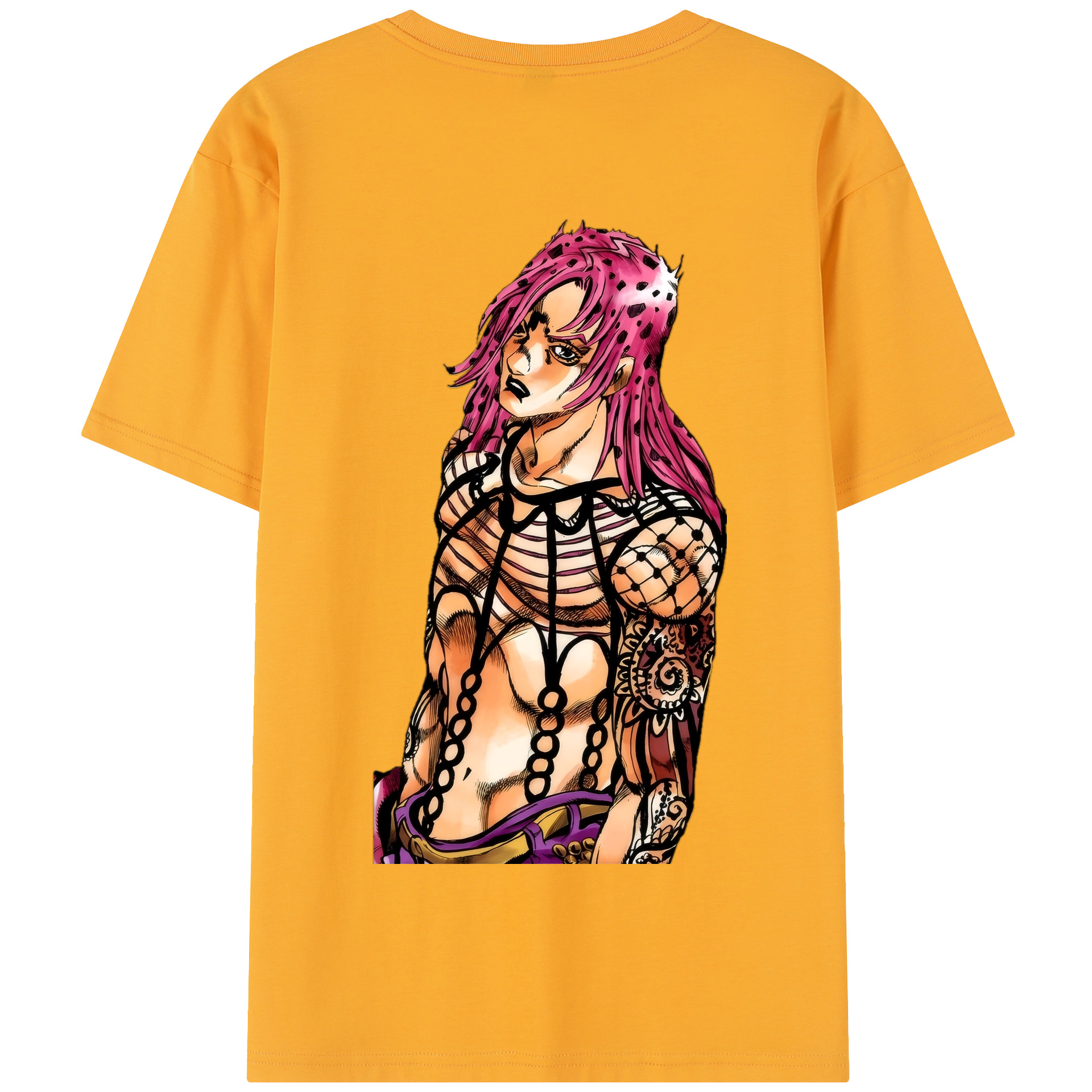 （画像用） ジョジョの奇妙な冒険 ビネガー?ドッピオ JoJo's Bizarre Adventure Vinegar Doppio 綿100％半袖Tシャツ（背面プリント）