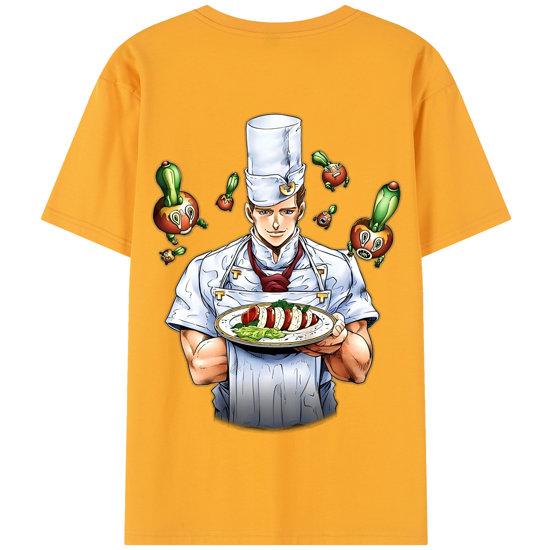 （画像用） ジョジョの奇妙な冒険 Tonio Trussardi JoJo's Bizarre Adventure トニオ?トラッサルディ 綿100％半袖Tシャツ（背面プリント）