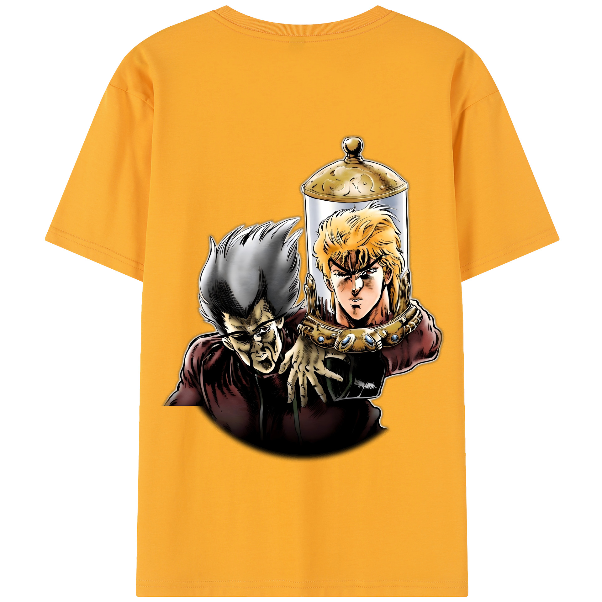 （画像用） ジョジョの奇妙な冒険 ディオ?ブランドー JoJo's Bizarre Adventure Dio Brando 綿100％半袖Tシャツ（背面プリント）
