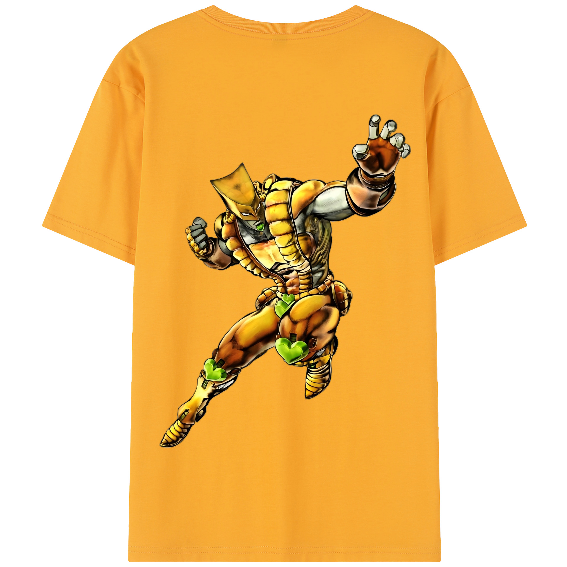 （画像用） ジョジョの奇妙な冒険 ディオ?ブランドー JoJo's Bizarre Adventure Dio Brando 綿100％半袖Tシャツ（背面プリント）