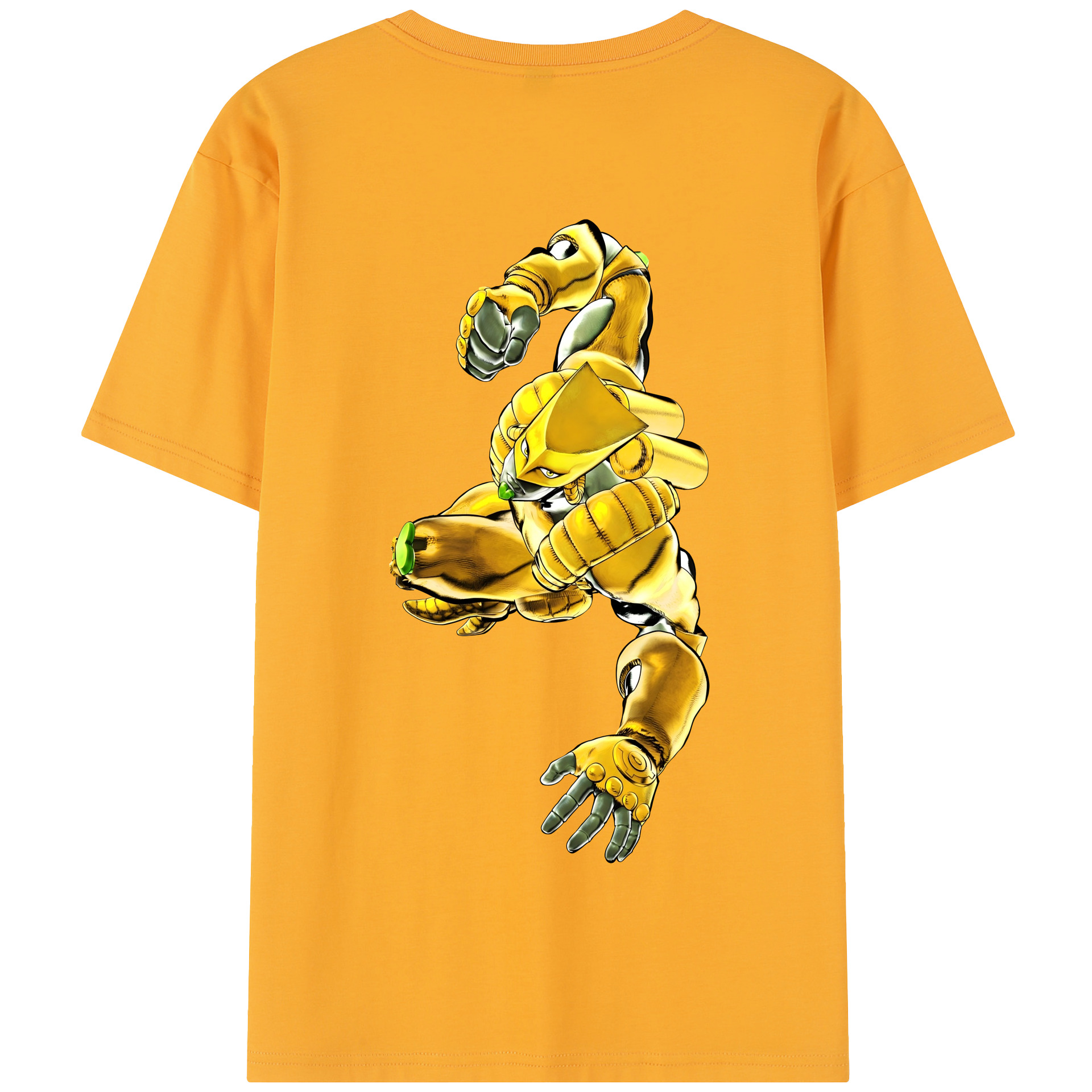 （画像用） ジョジョの奇妙な冒険 ディオ?ブランドー JoJo's Bizarre Adventure Dio Brando 綿100％半袖Tシャツ（背面プリント）
