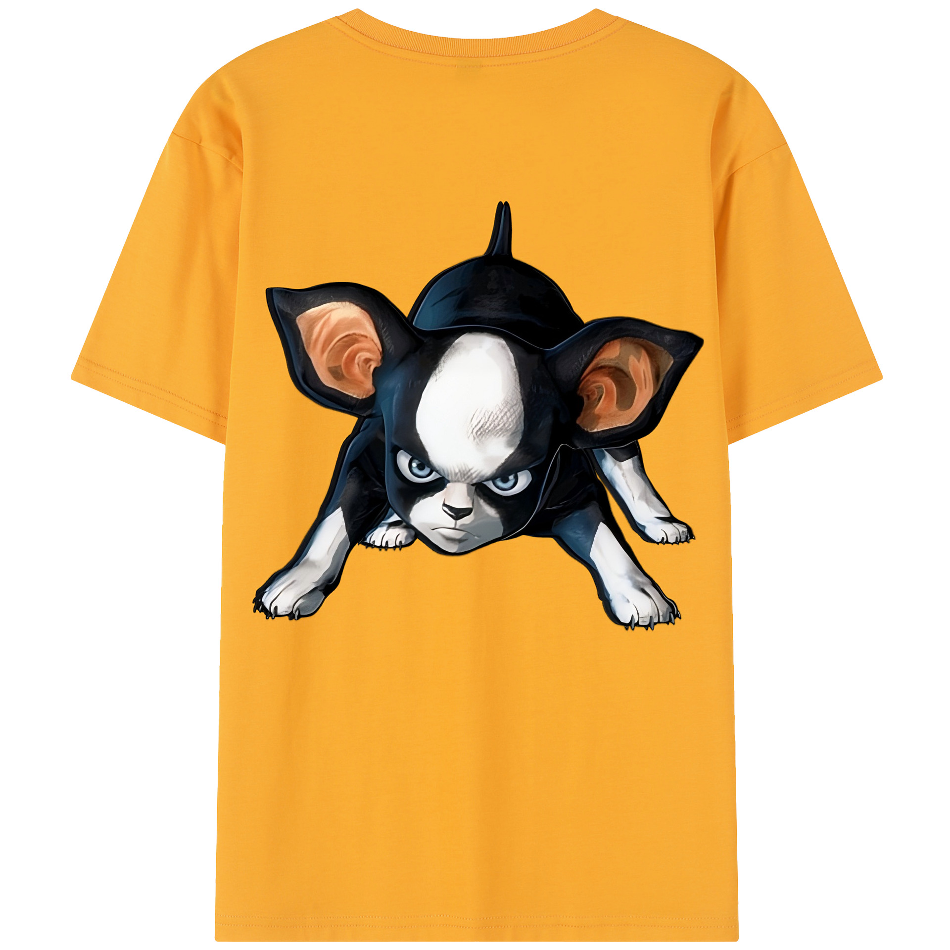 （画像用） ジョジョの奇妙な冒険 イギー JoJo's Bizarre Adventure Iggy 綿100％半袖Tシャツ（背面プリント）