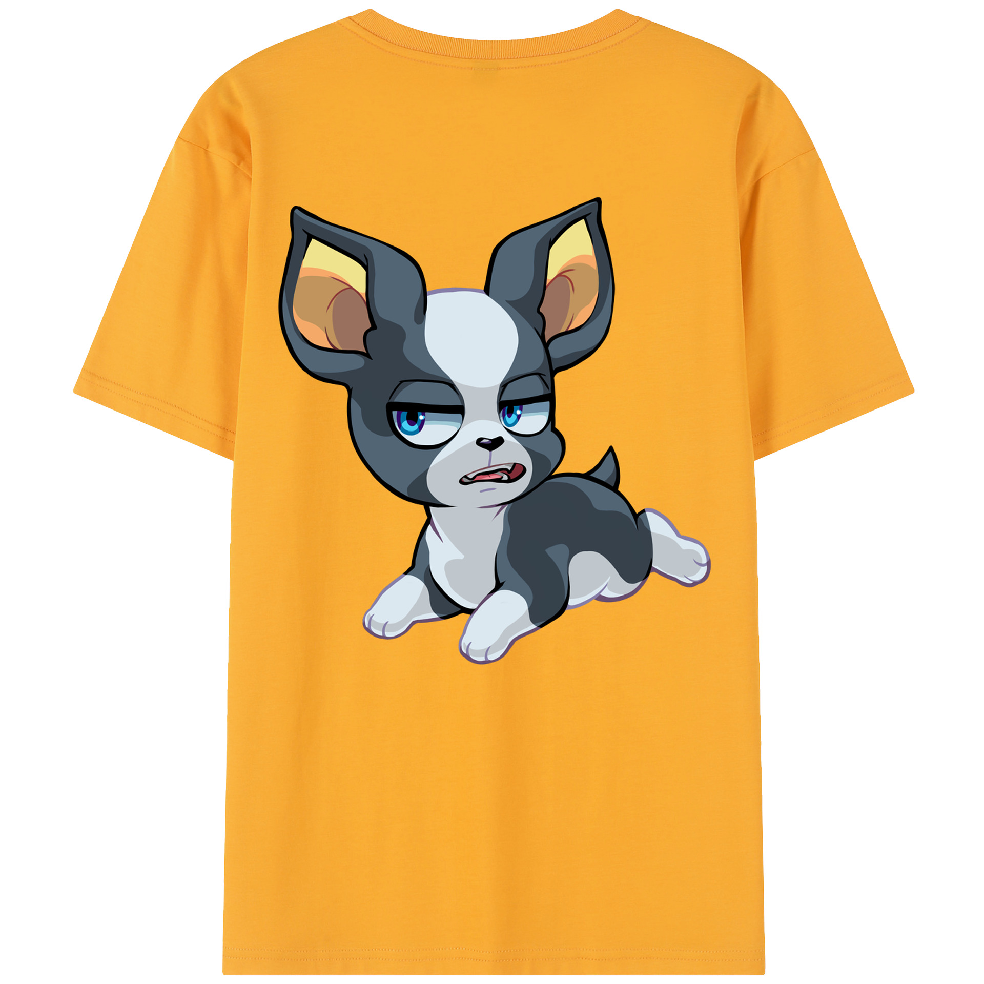 （画像用） ジョジョの奇妙な冒険 イギー JoJo's Bizarre Adventure Iggy 綿100％半袖Tシャツ（背面プリント）