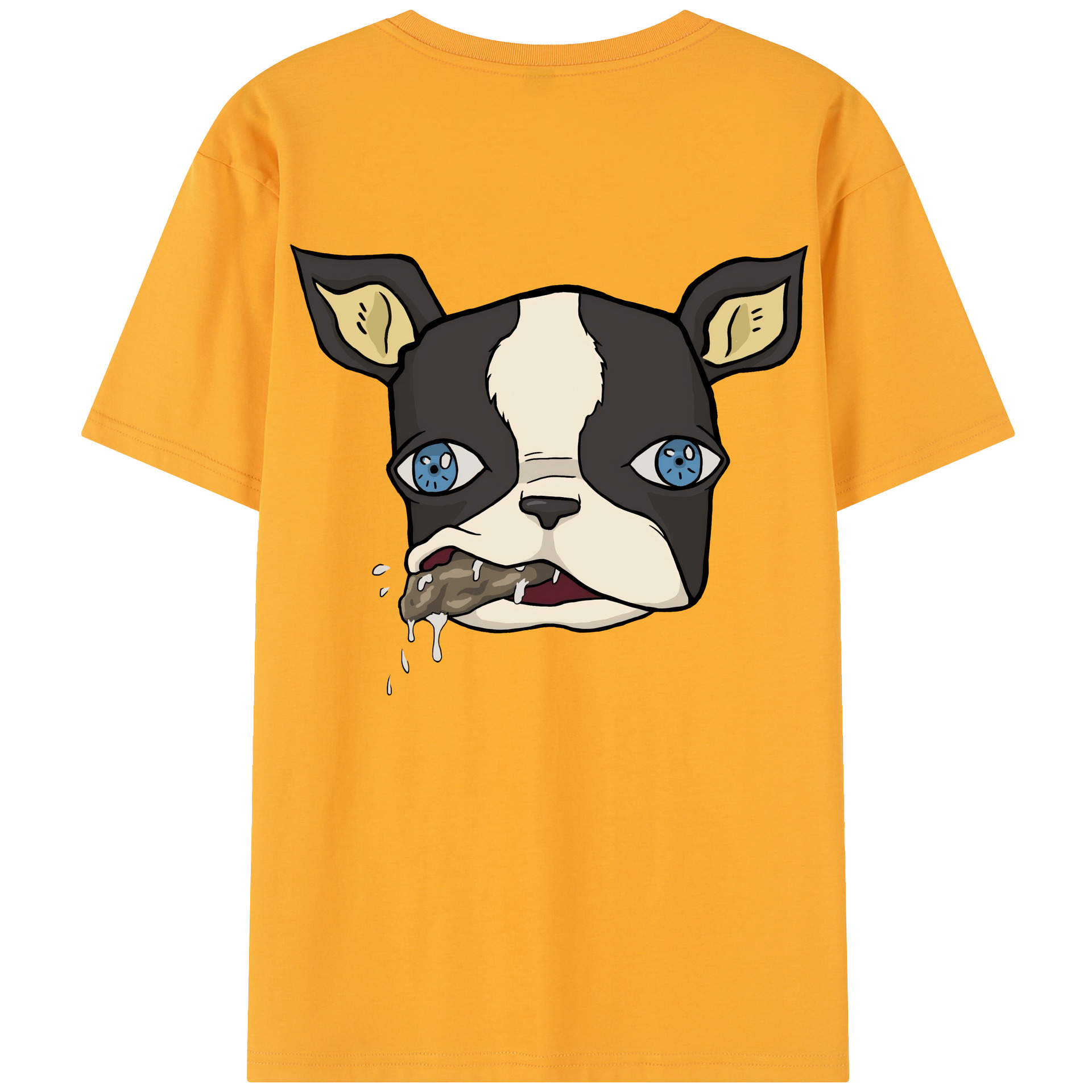 （画像用） ジョジョの奇妙な冒険 イギー JoJo's Bizarre Adventure Iggy 綿100％半袖Tシャツ（背面プリント）