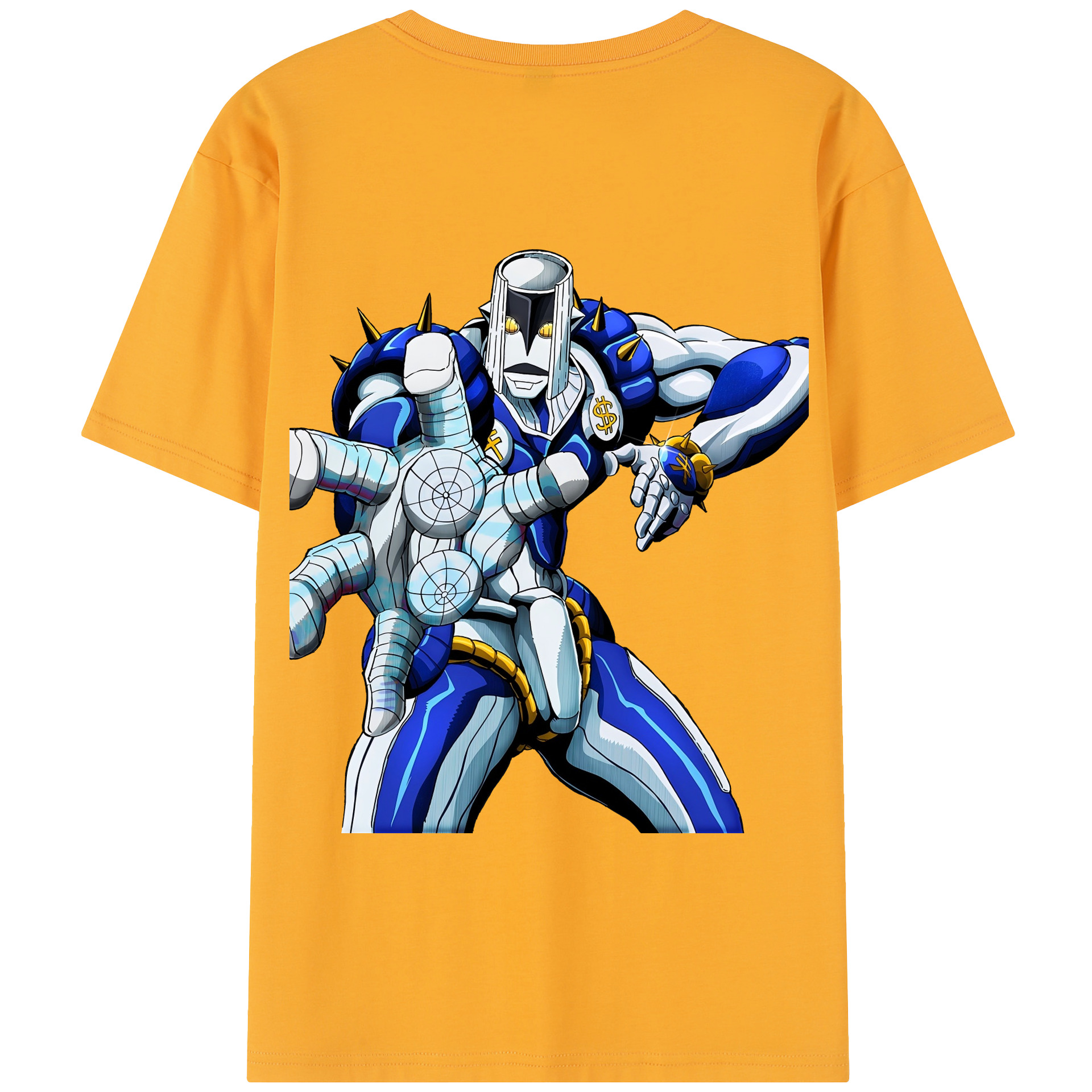 （画像用） ジョジョの奇妙な冒険 虹村億泰 にじむら おくやす JoJo's Bizarre Adventure Nijimura Okuyasu 綿100％半袖Tシャツ（背面プリント）