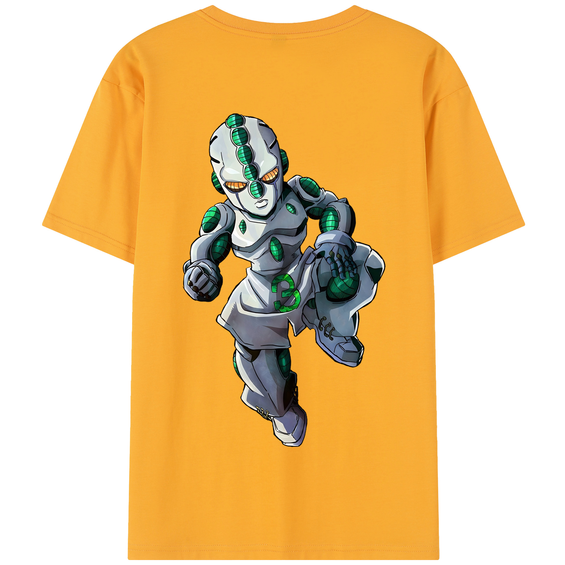 （画像用） ジョジョの奇妙な冒険 広瀨康一 JoJo's Bizarre Adventure Hirose Koichi 綿100％半袖Tシャツ（背面プリント）