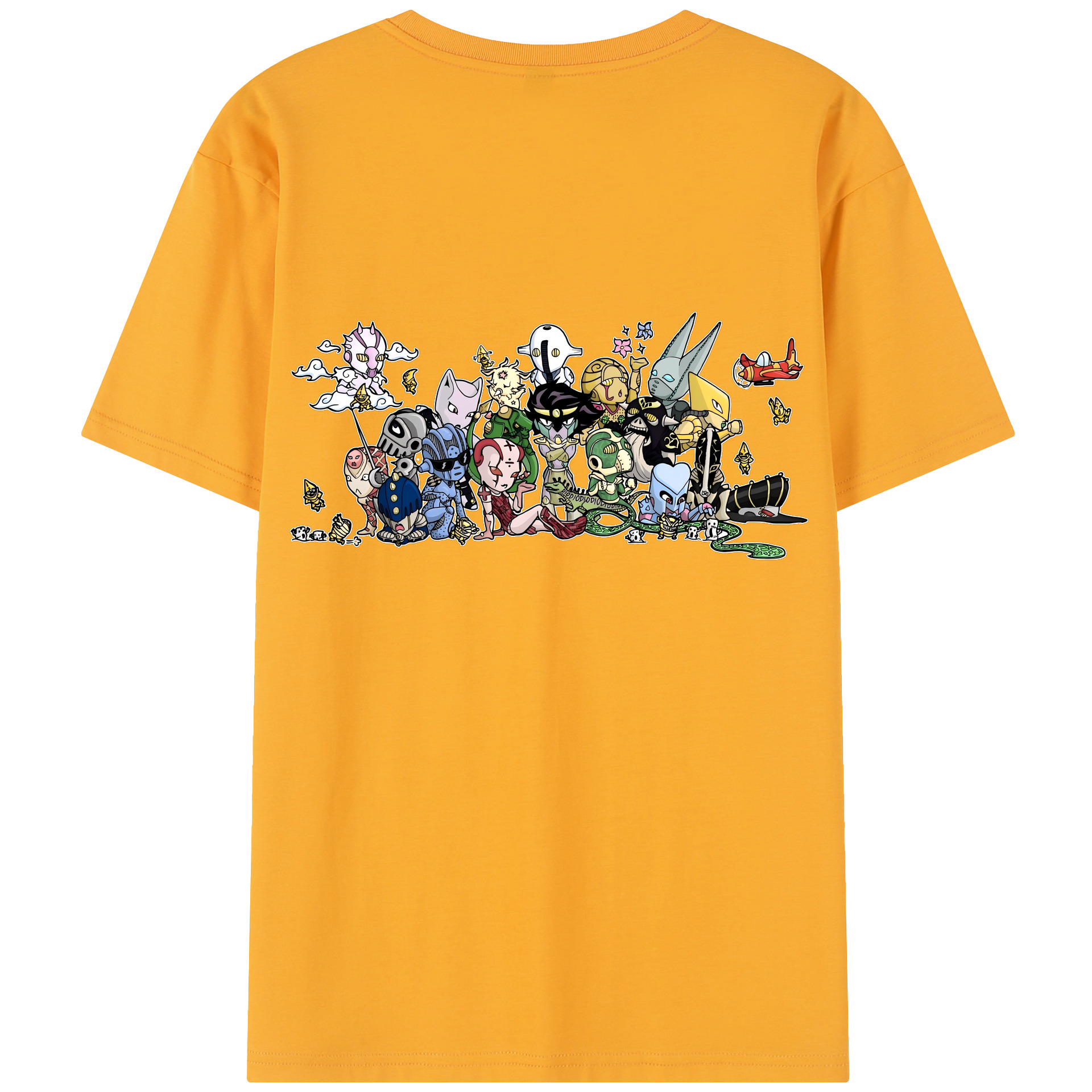 （画像用） ジョジョの奇妙な冒険 JoJo's Bizarre Adventure 綿100％半袖Tシャツ（背面プリント）