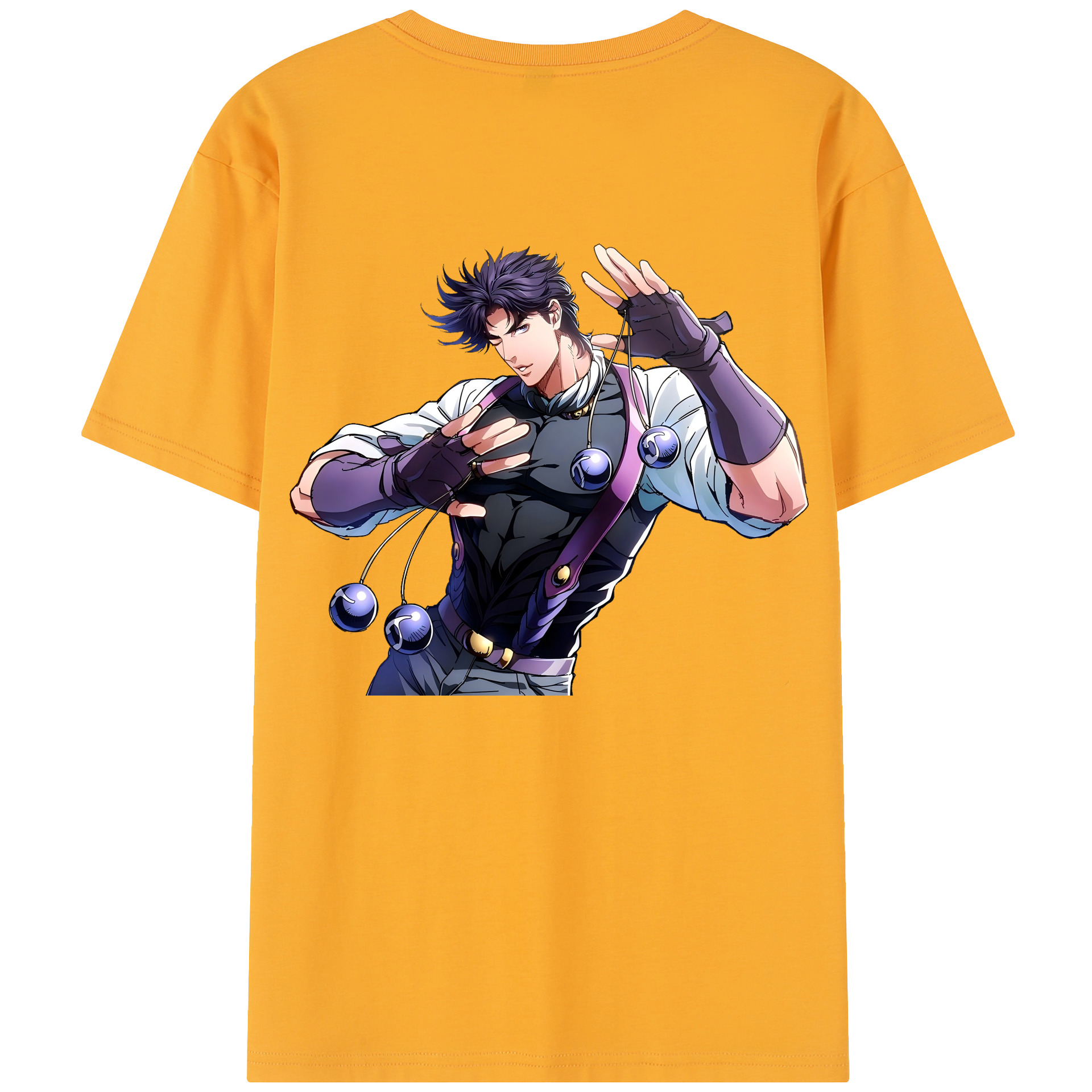 （画像用） ジョジョの奇妙な冒険 JoJo's Bizarre Adventure 綿100％半袖Tシャツ（背面プリント）
