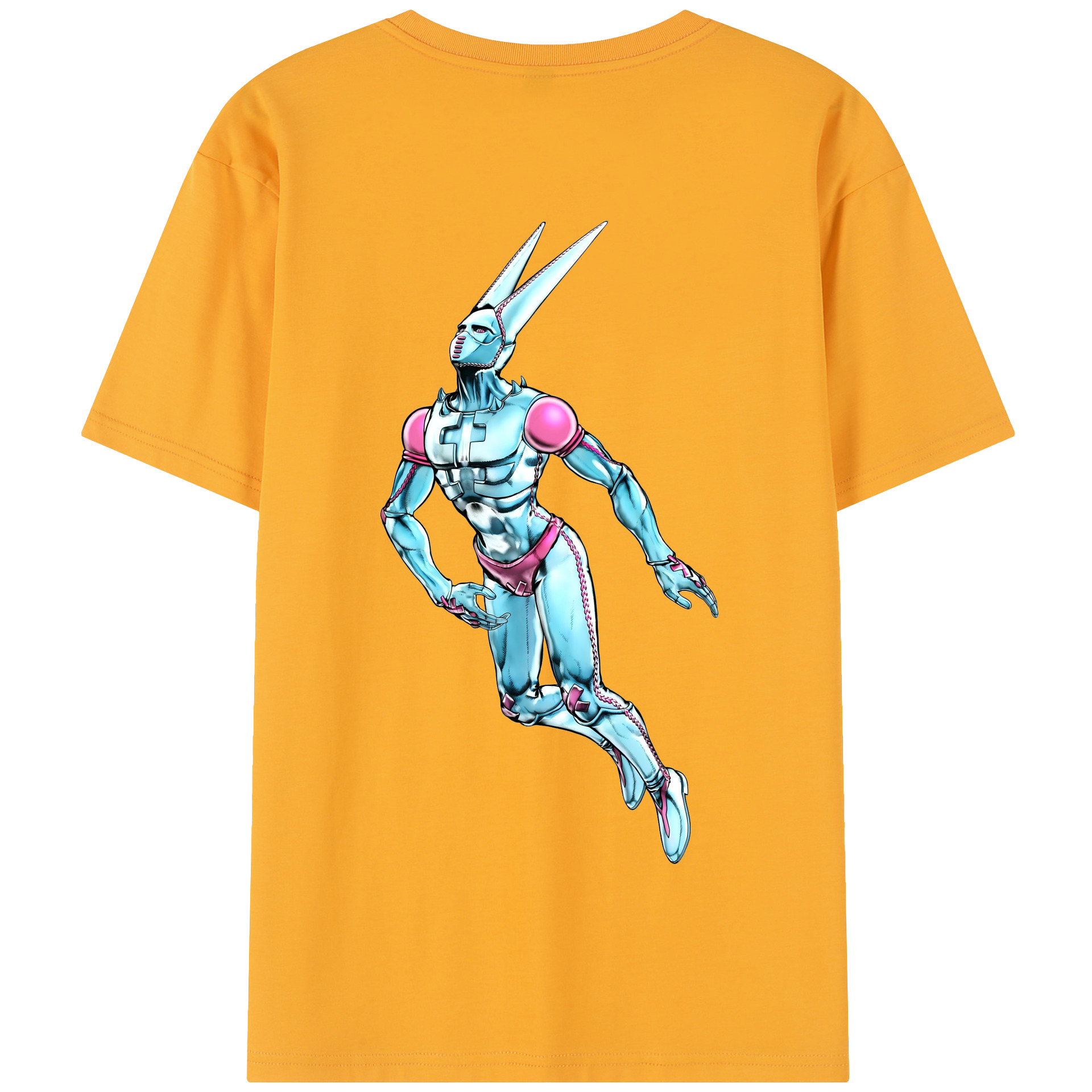 （画像用） ジョジョの奇妙な冒険 JoJo's Bizarre Adventure 綿100％半袖Tシャツ（背面プリント）