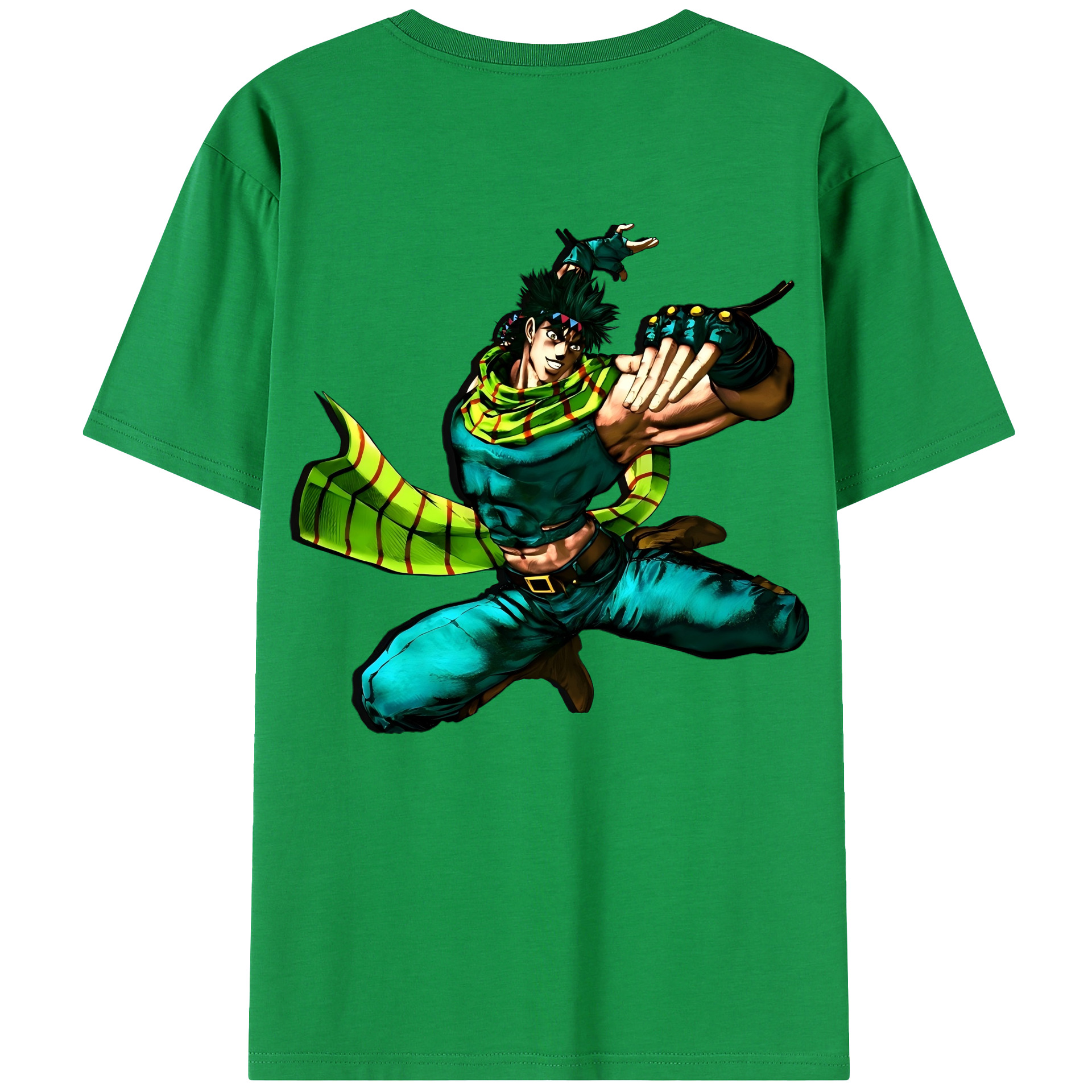 （画像用） ジョジョの奇妙な冒険 ジョセフ?ジョースター JoJo's Bizarre Adventure Joseph Joestar 綿100％半袖Tシャツ（背面プリント）