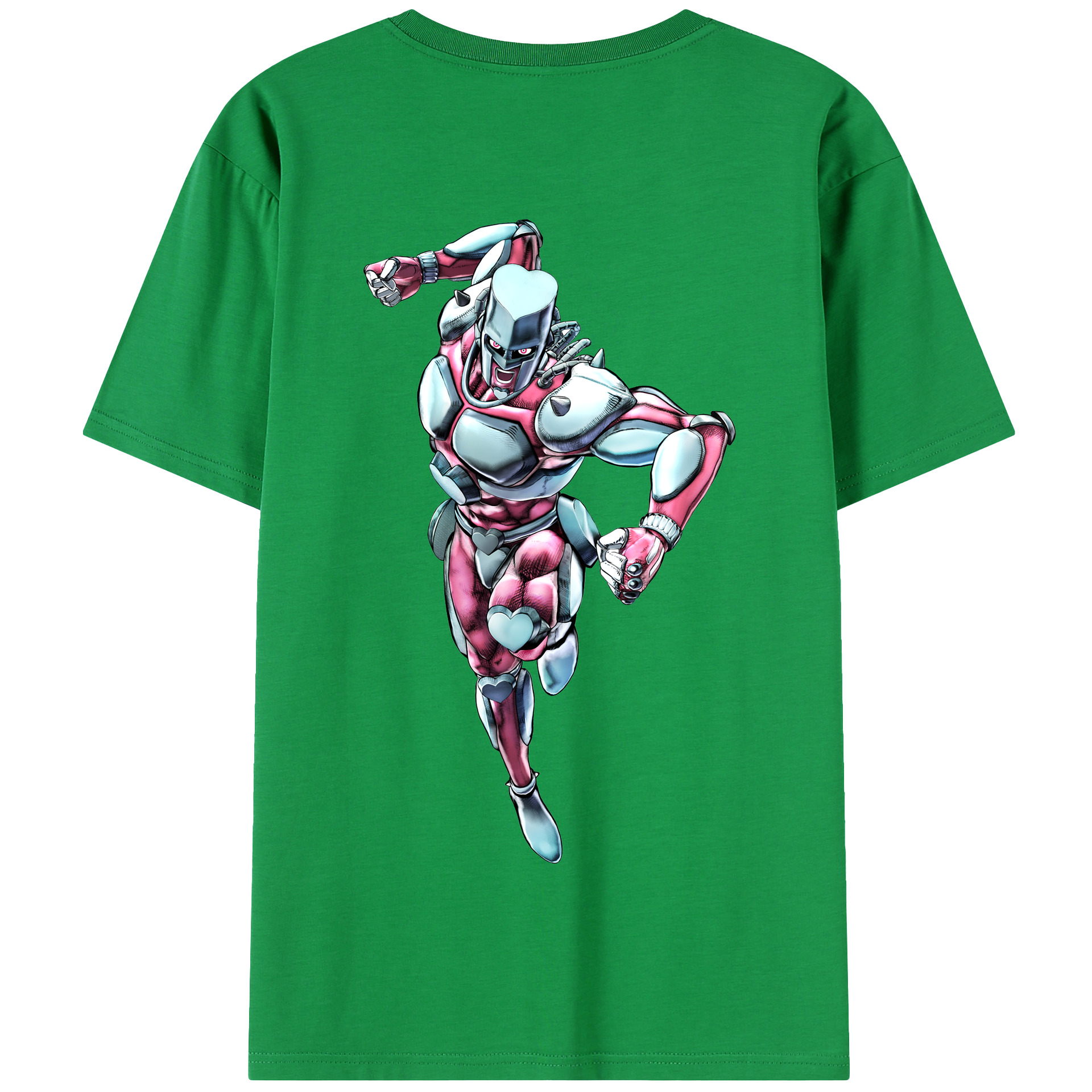 （画像用） ジョジョの奇妙な冒険 ひがしかた じょうすけ JoJo's Bizarre Adventure Higashikata Josuke 綿100％半袖Tシャツ（背面プリント）