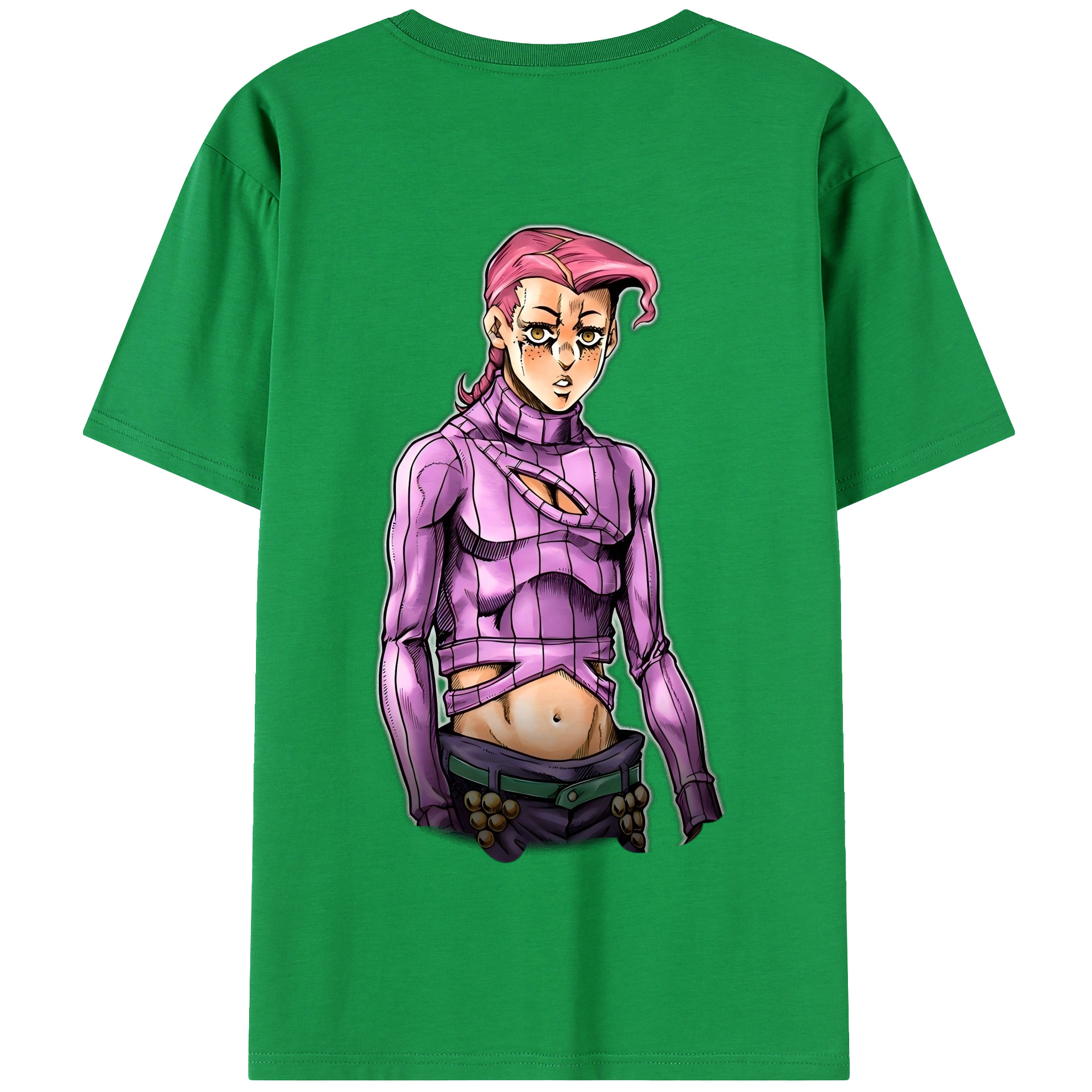 （画像用） ジョジョの奇妙な冒険 ビネガー?ドッピオ JoJo's Bizarre Adventure Vinegar Doppio 綿100％半袖Tシャツ（背面プリント）