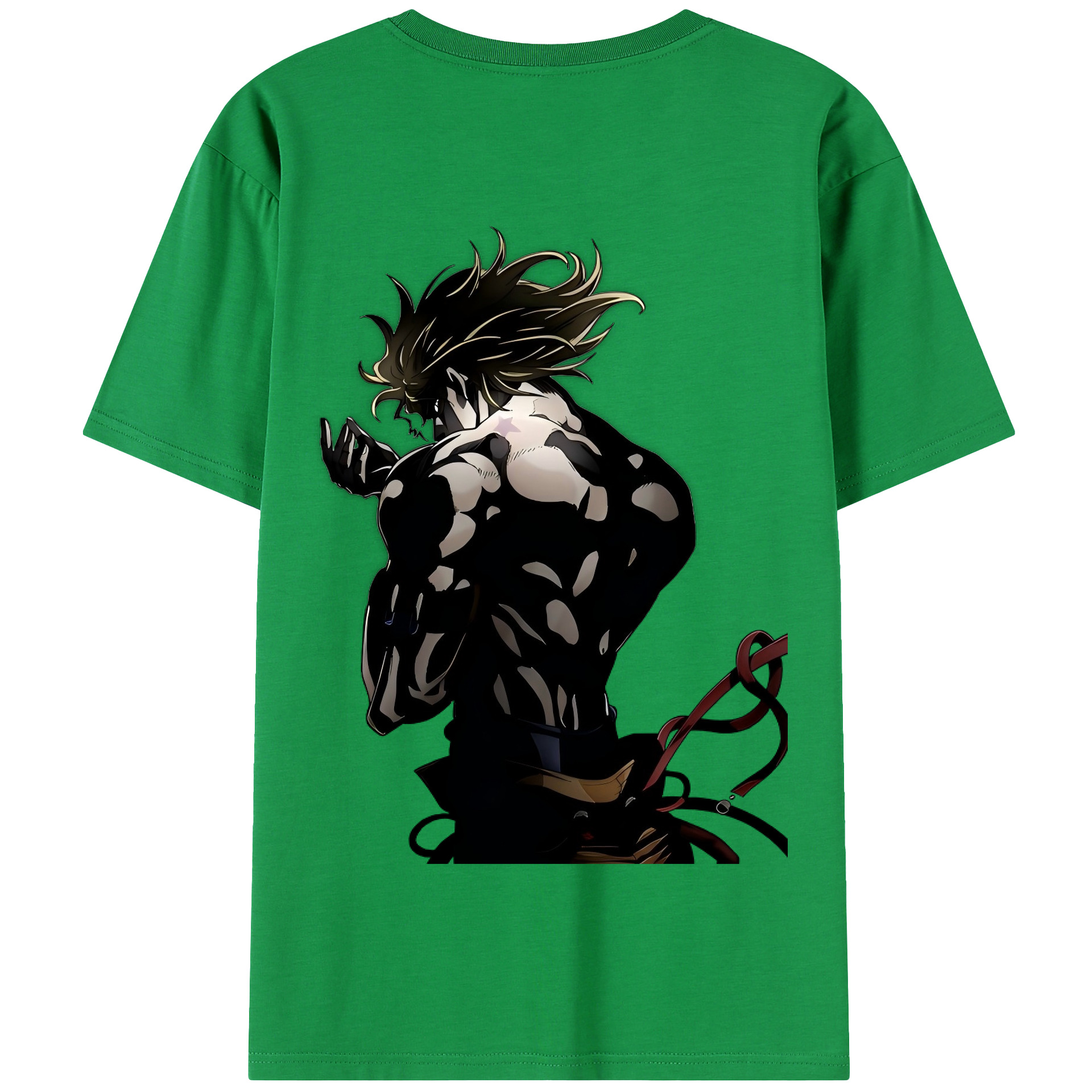 （画像用） ジョジョの奇妙な冒険 ディオ?ブランドー JoJo's Bizarre Adventure Dio Brando 綿100％半袖Tシャツ（背面プリント）