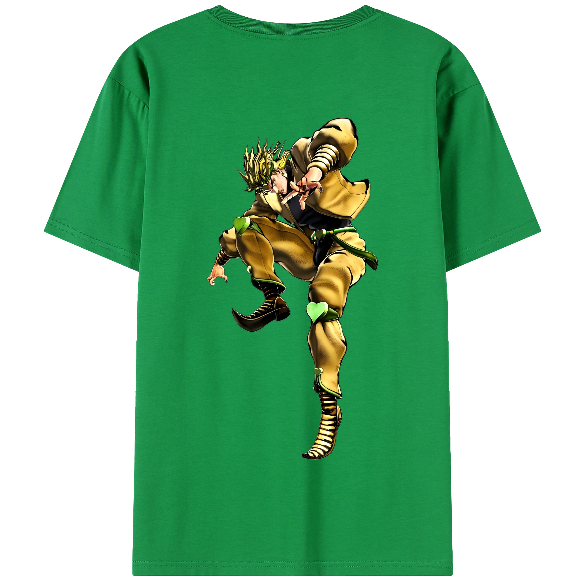 （画像用） ジョジョの奇妙な冒険 ディオ?ブランドー JoJo's Bizarre Adventure Dio Brando 綿100％半袖Tシャツ（背面プリント）