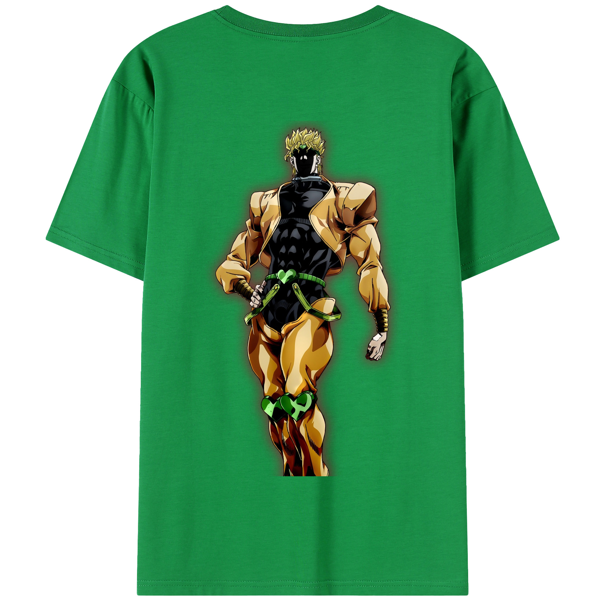 （画像用） ジョジョの奇妙な冒険 ディオ?ブランドー JoJo's Bizarre Adventure Dio Brando 綿100％半袖Tシャツ（背面プリント）