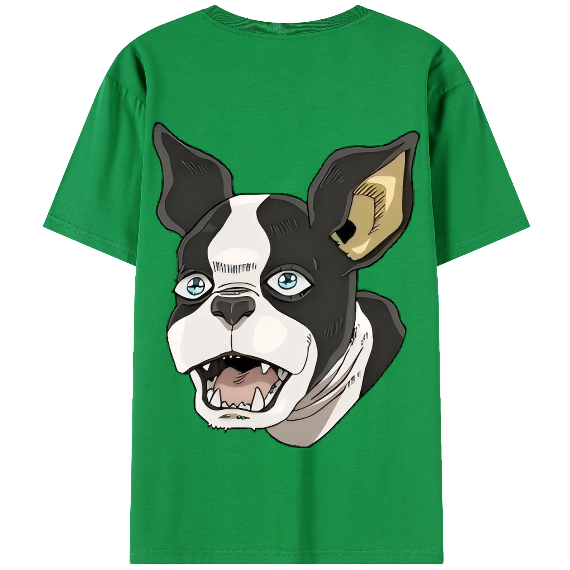 （画像用） ジョジョの奇妙な冒険 イギー JoJo's Bizarre Adventure Iggy 綿100％半袖Tシャツ（背面プリント）