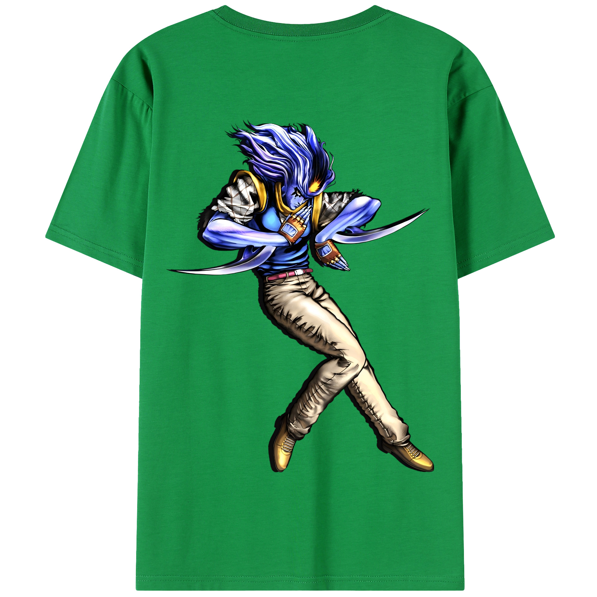 （画像用） ジョジョの奇妙な冒険 JoJo's Bizarre Adventure 綿100％半袖Tシャツ（背面プリント）