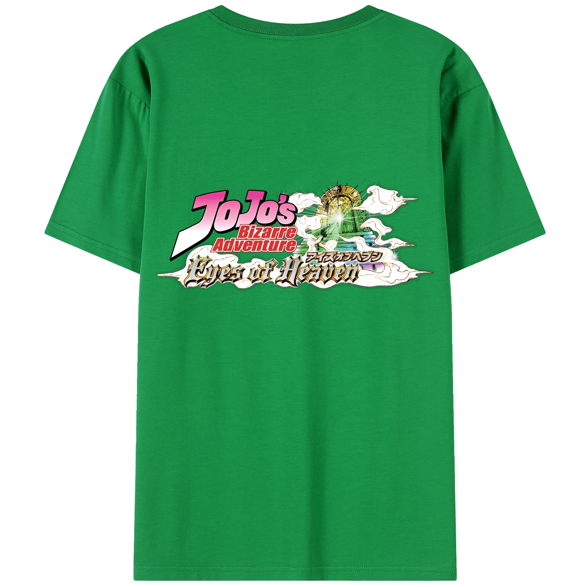 （画像用） ジョジョの奇妙な冒険 JoJo's Bizarre Adventure 綿100％半袖Tシャツ（背面プリント）