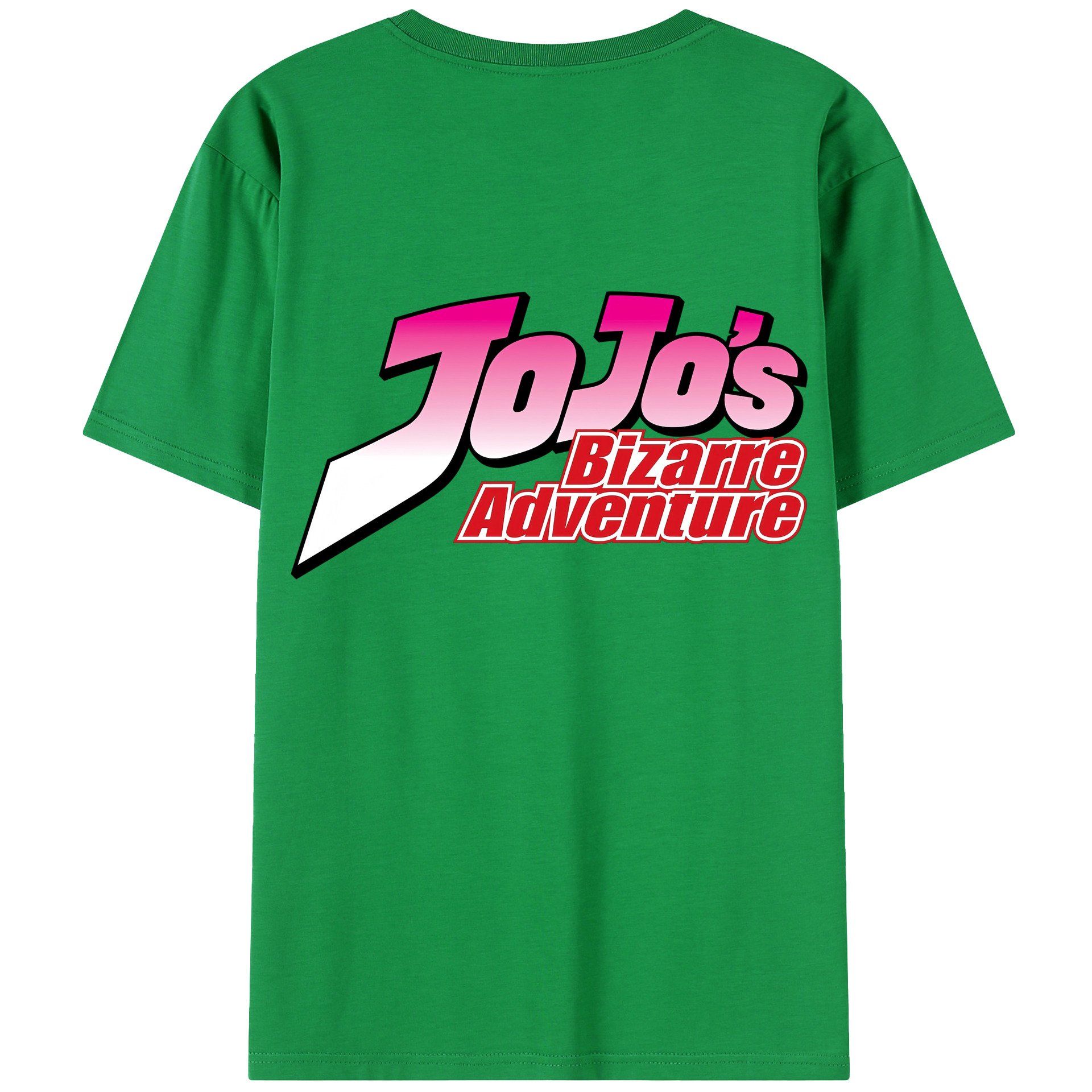 （画像用） ジョジョの奇妙な冒険 JoJo's Bizarre Adventure 綿100％半袖Tシャツ（背面プリント）