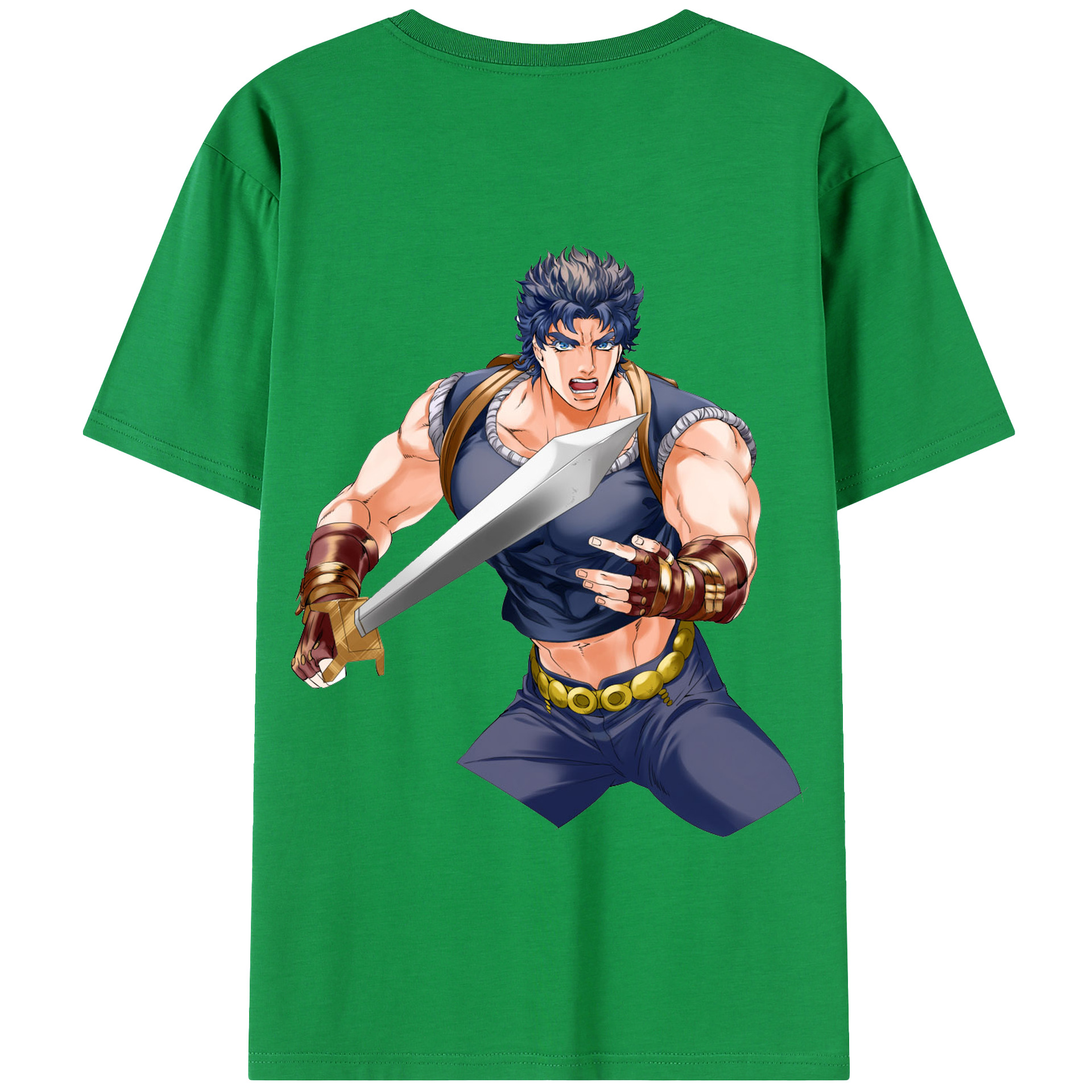 （画像用） ジョジョの奇妙な冒険 /ジョナサン?ジョースター JoJo's Bizarre Adventure Jonathan Joestar 綿100％半袖Tシャツ（背面プリント）