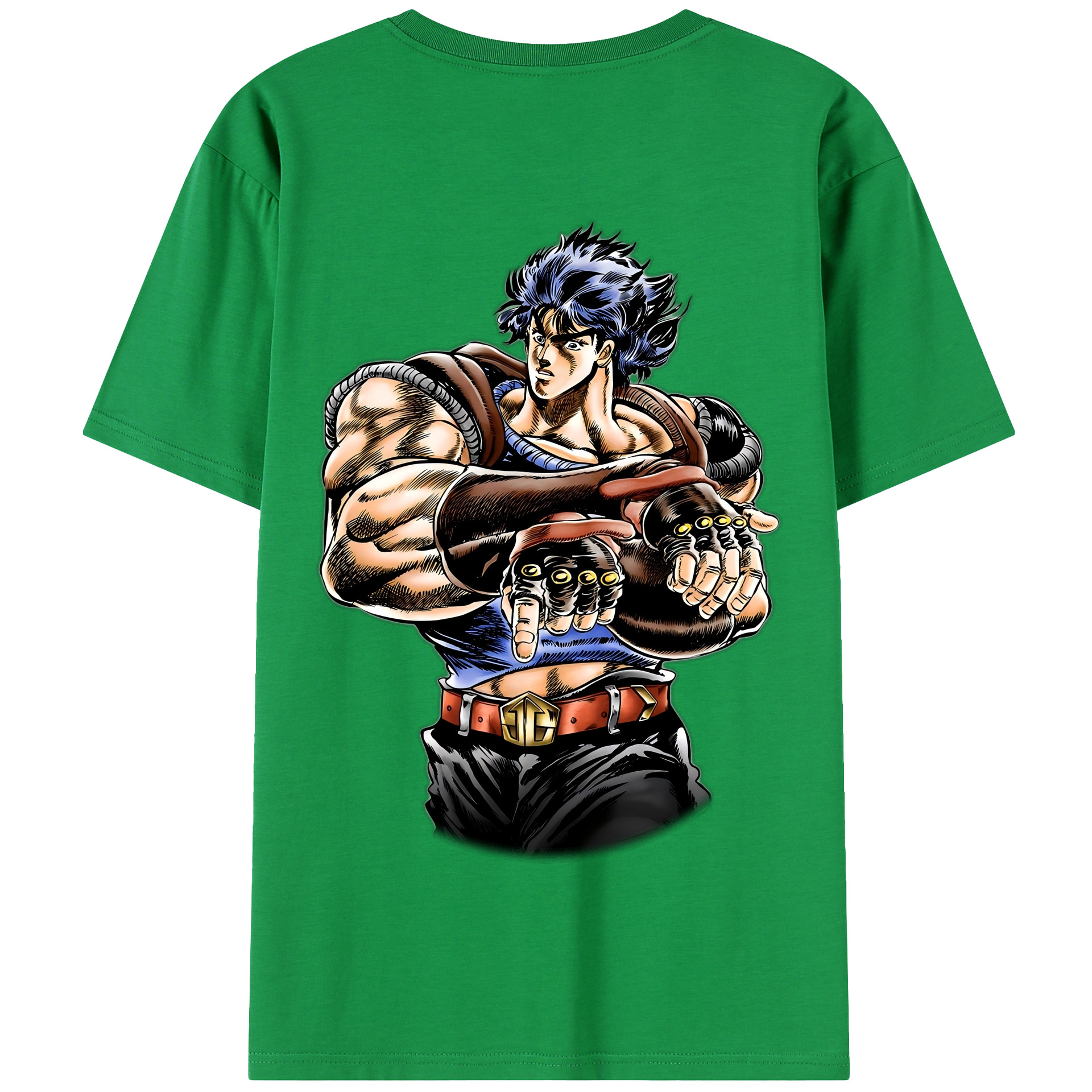 （画像用） ジョジョの奇妙な冒険 /ジョナサン?ジョースター JoJo's Bizarre Adventure Jonathan Joestar 綿100％半袖Tシャツ（背面プリント）