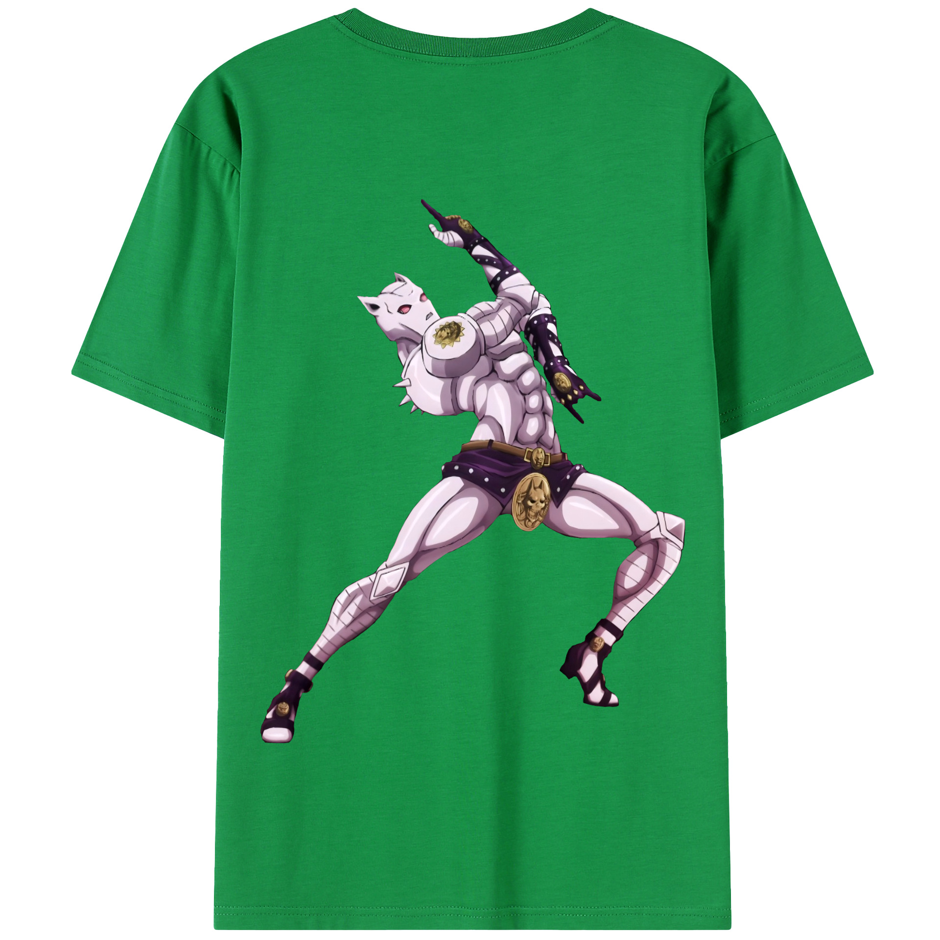 （画像用） ジョジョの奇妙な冒険 きら よしかげ JoJo's Bizarre Adventure Kira Yoshikage 綿100％半袖Tシャツ（背面プリント）