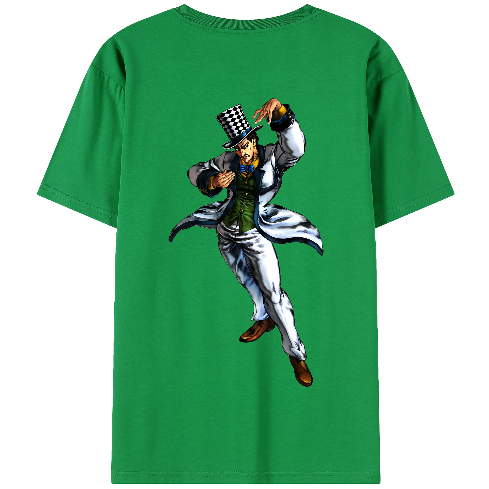 （画像用） ジョジョの奇妙な冒険 ウィル?アントニオ?ツェペリ JoJo's Bizarre Adventure Will Anthonio Zeppeli 綿100％半袖Tシャツ（背面プリント）