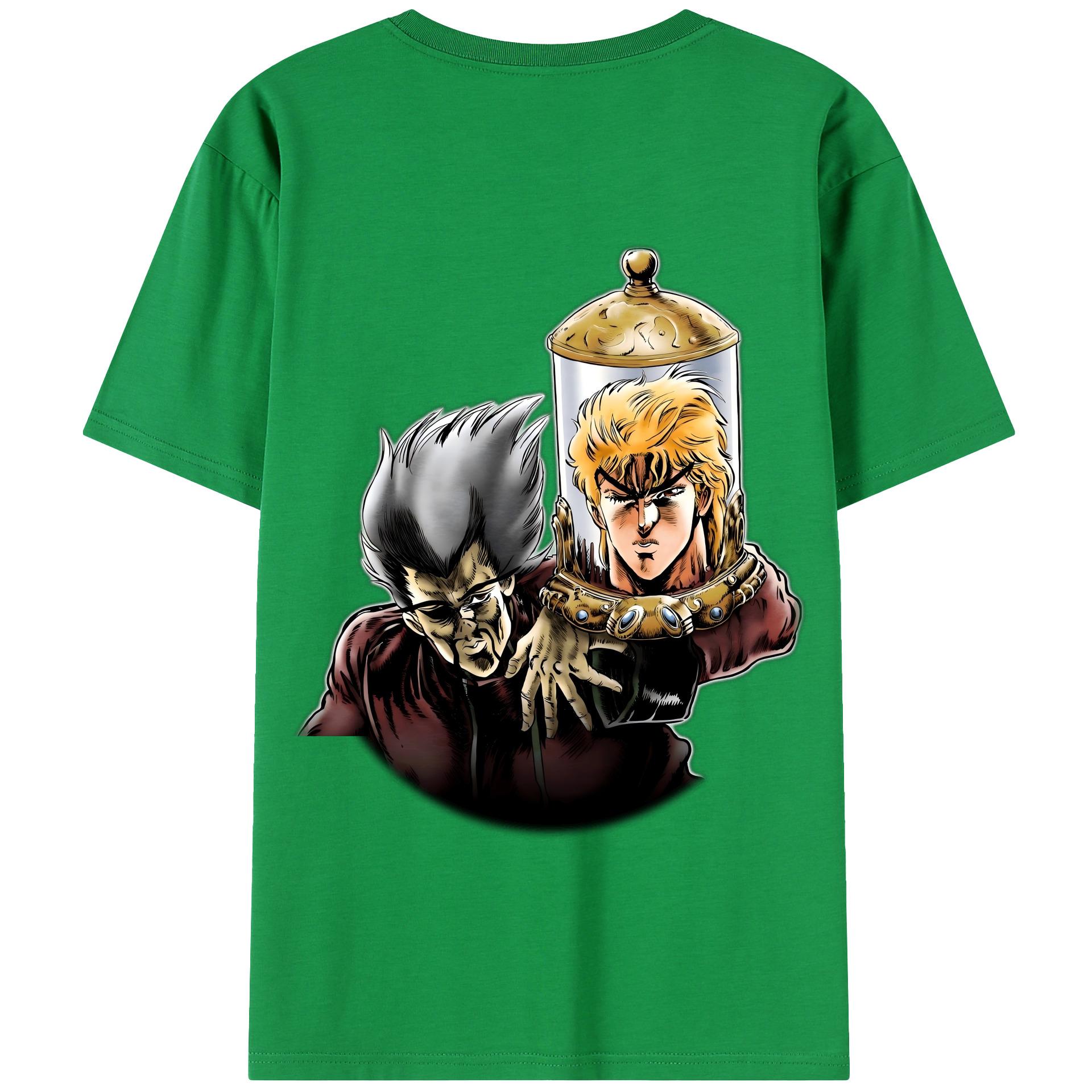 （画像用） ジョジョの奇妙な冒険 ディオ?ブランドー JoJo's Bizarre Adventure Dio Brando 綿100％半袖Tシャツ（背面プリント）
