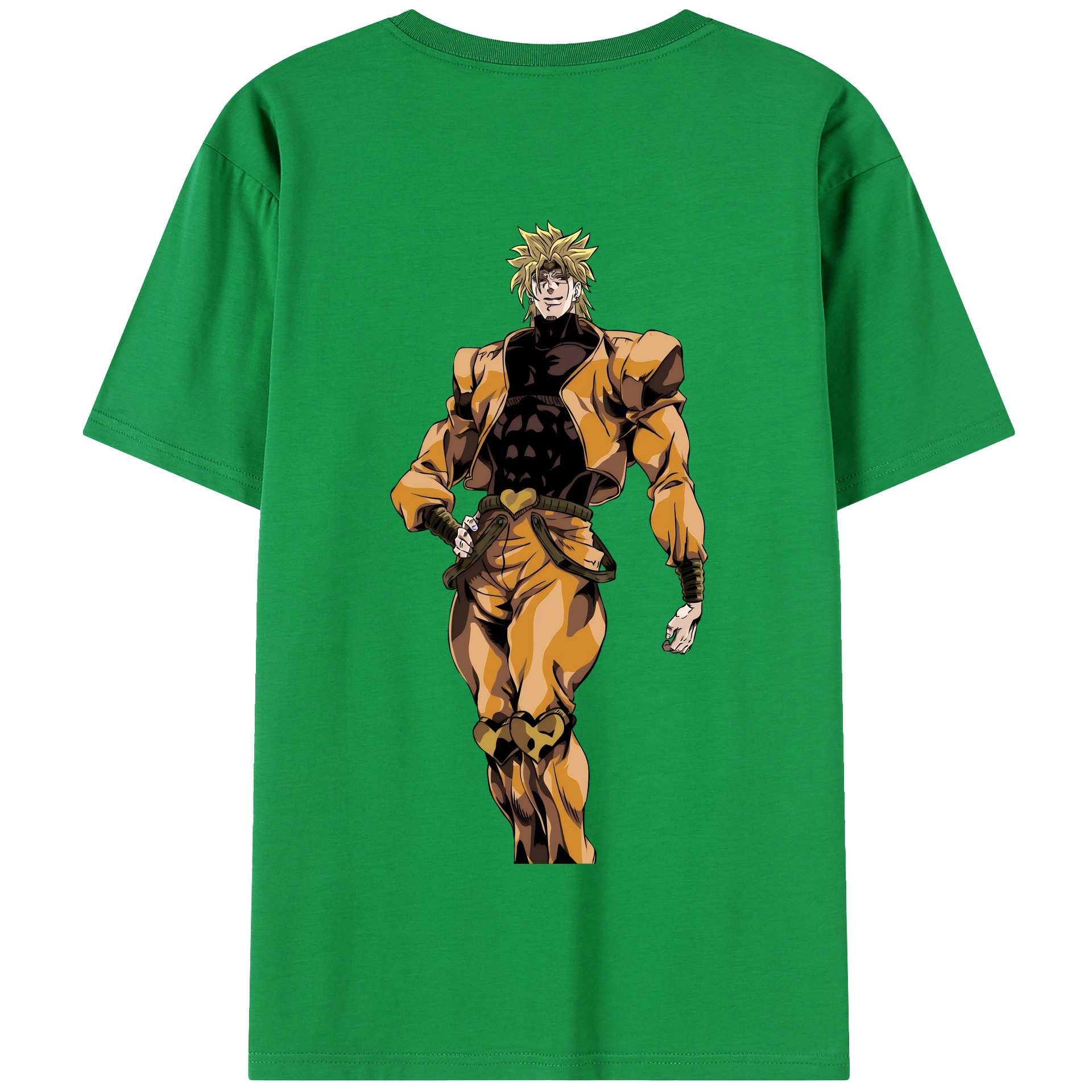 （画像用） ジョジョの奇妙な冒険 ディオ?ブランドー JoJo's Bizarre Adventure Dio Brando 綿100％半袖Tシャツ（背面プリント）