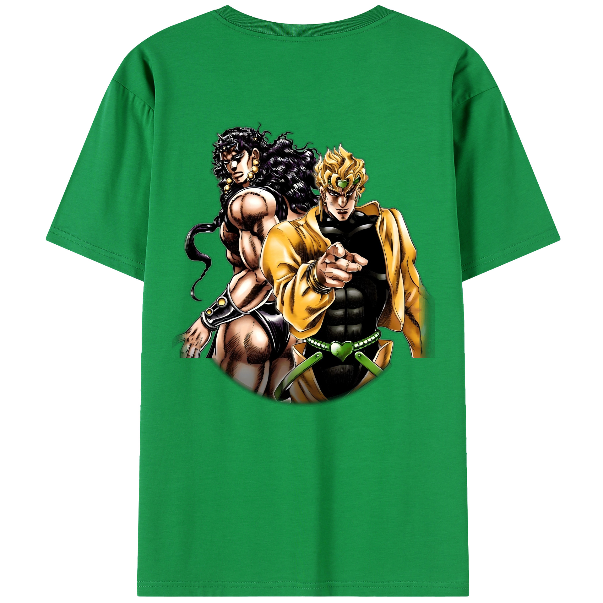 （画像用） ジョジョの奇妙な冒険 ディオ?ブランドー JoJo's Bizarre Adventure Dio Brando 綿100％半袖Tシャツ（背面プリント）