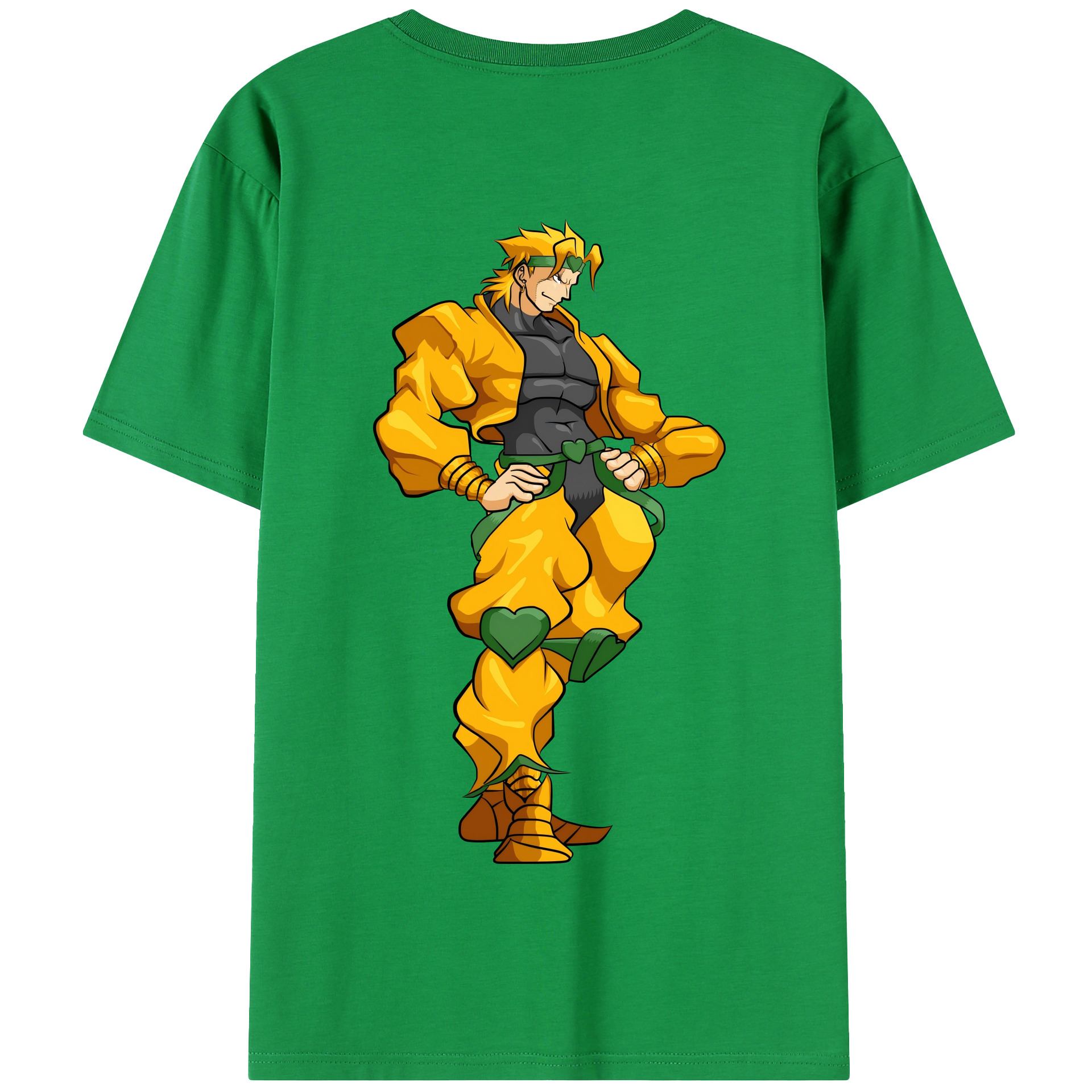 （画像用） ジョジョの奇妙な冒険 ディオ?ブランドー JoJo's Bizarre Adventure Dio Brando 綿100％半袖Tシャツ（背面プリント）