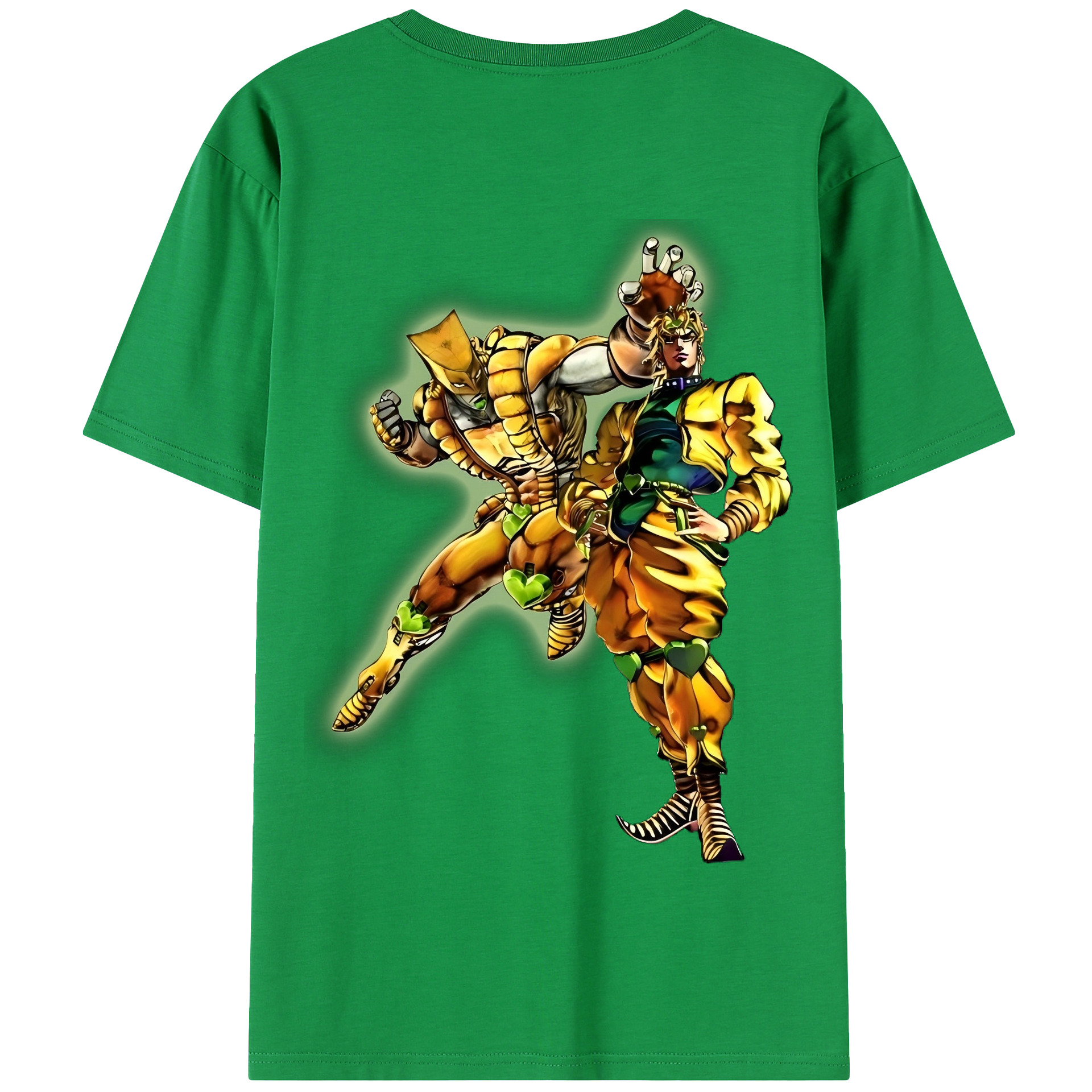 （画像用） ジョジョの奇妙な冒険 ディオ?ブランドー JoJo's Bizarre Adventure Dio Brando 綿100％半袖Tシャツ（背面プリント）