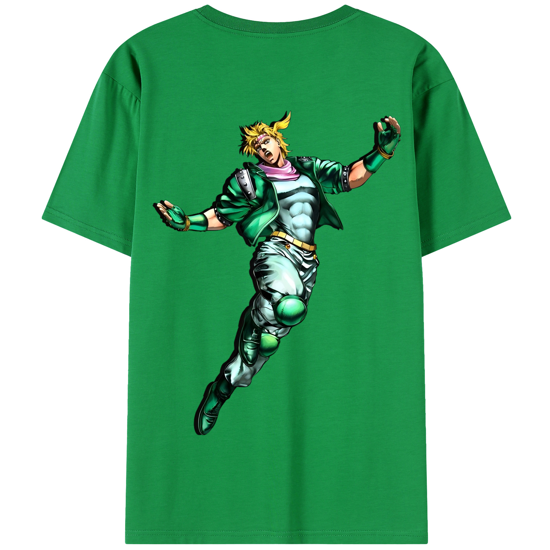（画像用） ジョジョの奇妙な冒険 ディオ?ブランドー JoJo's Bizarre Adventure Dio Brando 綿100％半袖Tシャツ（背面プリント）