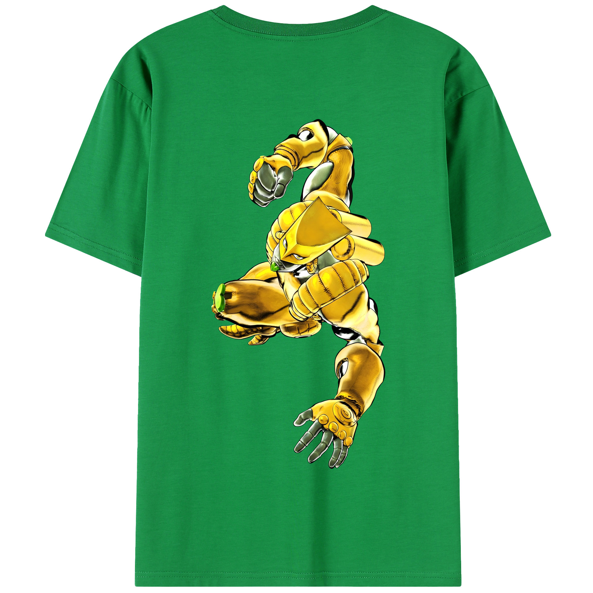 （画像用） ジョジョの奇妙な冒険 ディオ?ブランドー JoJo's Bizarre Adventure Dio Brando 綿100％半袖Tシャツ（背面プリント）