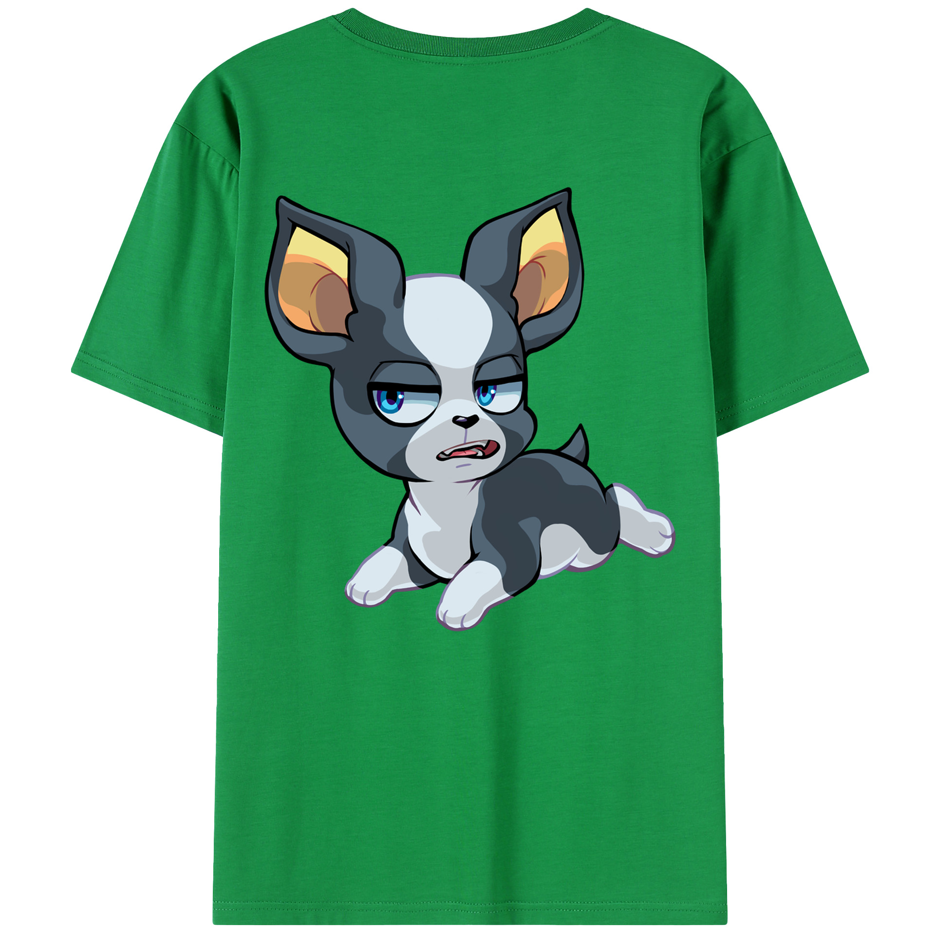 （画像用） ジョジョの奇妙な冒険 イギー JoJo's Bizarre Adventure Iggy 綿100％半袖Tシャツ（背面プリント）
