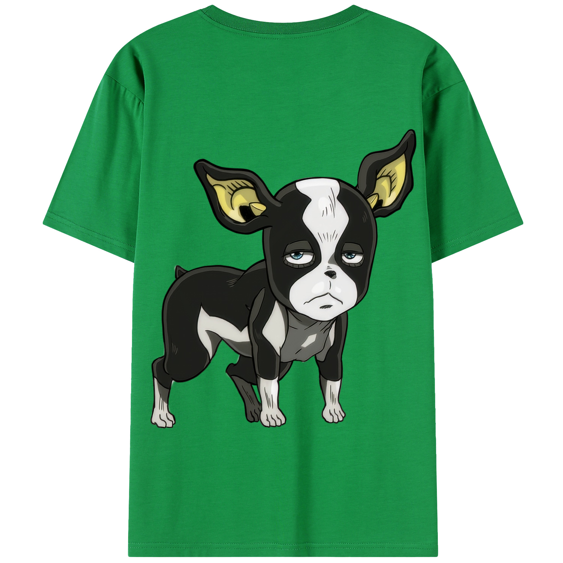 （画像用） ジョジョの奇妙な冒険 イギー JoJo's Bizarre Adventure Iggy 綿100％半袖Tシャツ（背面プリント）
