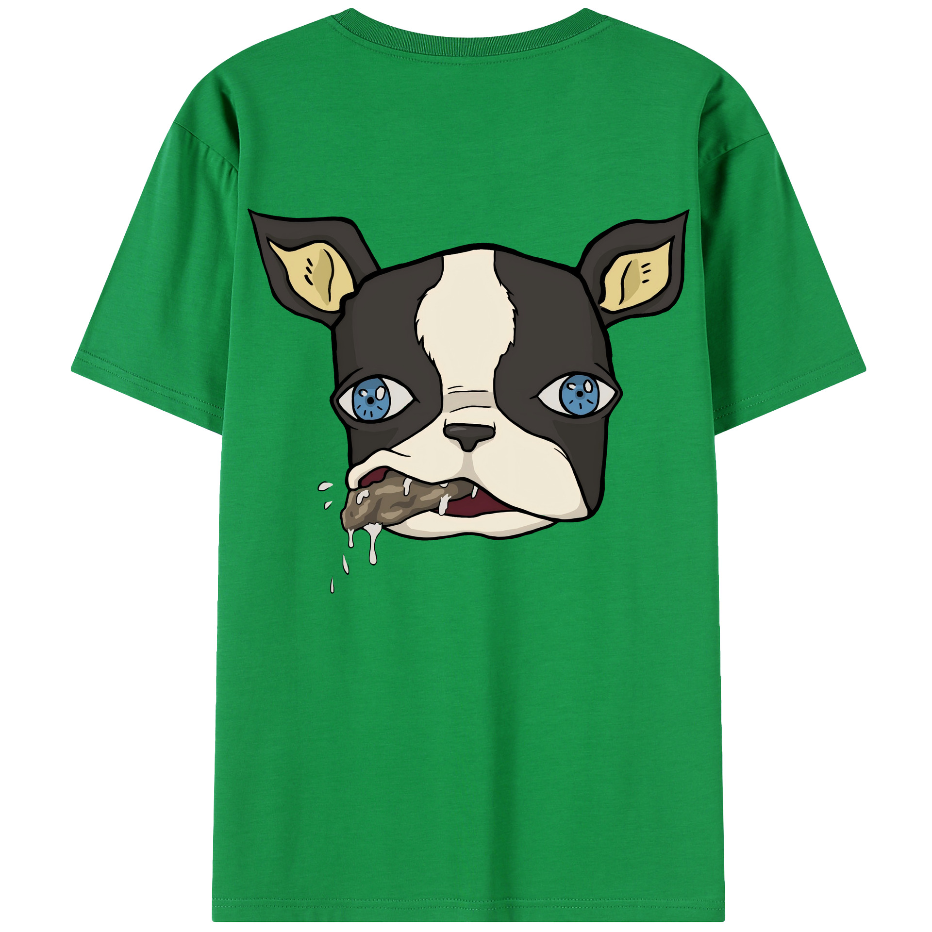 （画像用） ジョジョの奇妙な冒険 イギー JoJo's Bizarre Adventure Iggy 綿100％半袖Tシャツ（背面プリント）