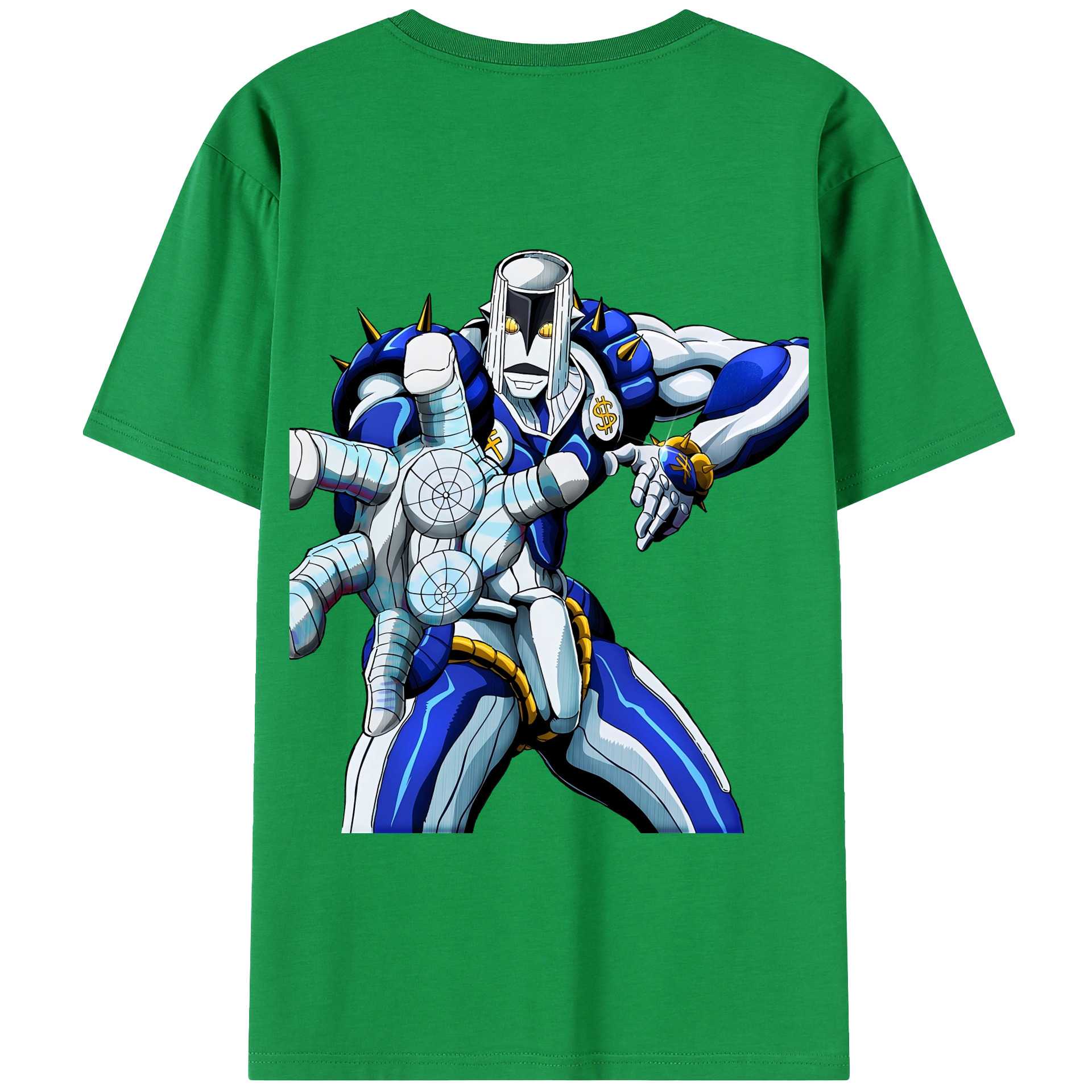（画像用） ジョジョの奇妙な冒険 虹村億泰 にじむら おくやす JoJo's Bizarre Adventure Nijimura Okuyasu 綿100％半袖Tシャツ（背面プリント）