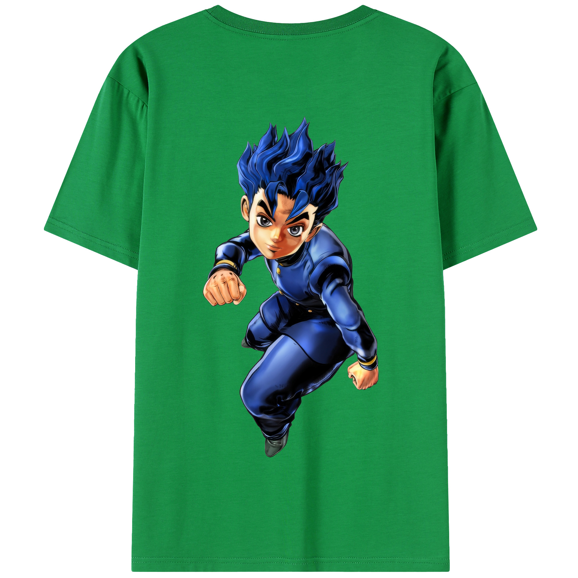 （画像用） ジョジョの奇妙な冒険 広瀨康一 JoJo's Bizarre Adventure Hirose Koichi 綿100％半袖Tシャツ（背面プリント）