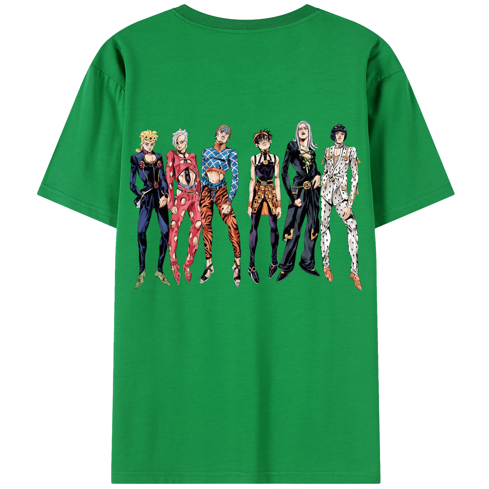 （画像用） ジョジョの奇妙な冒険 JoJo's Bizarre Adventure 綿100％半袖Tシャツ（背面プリント）