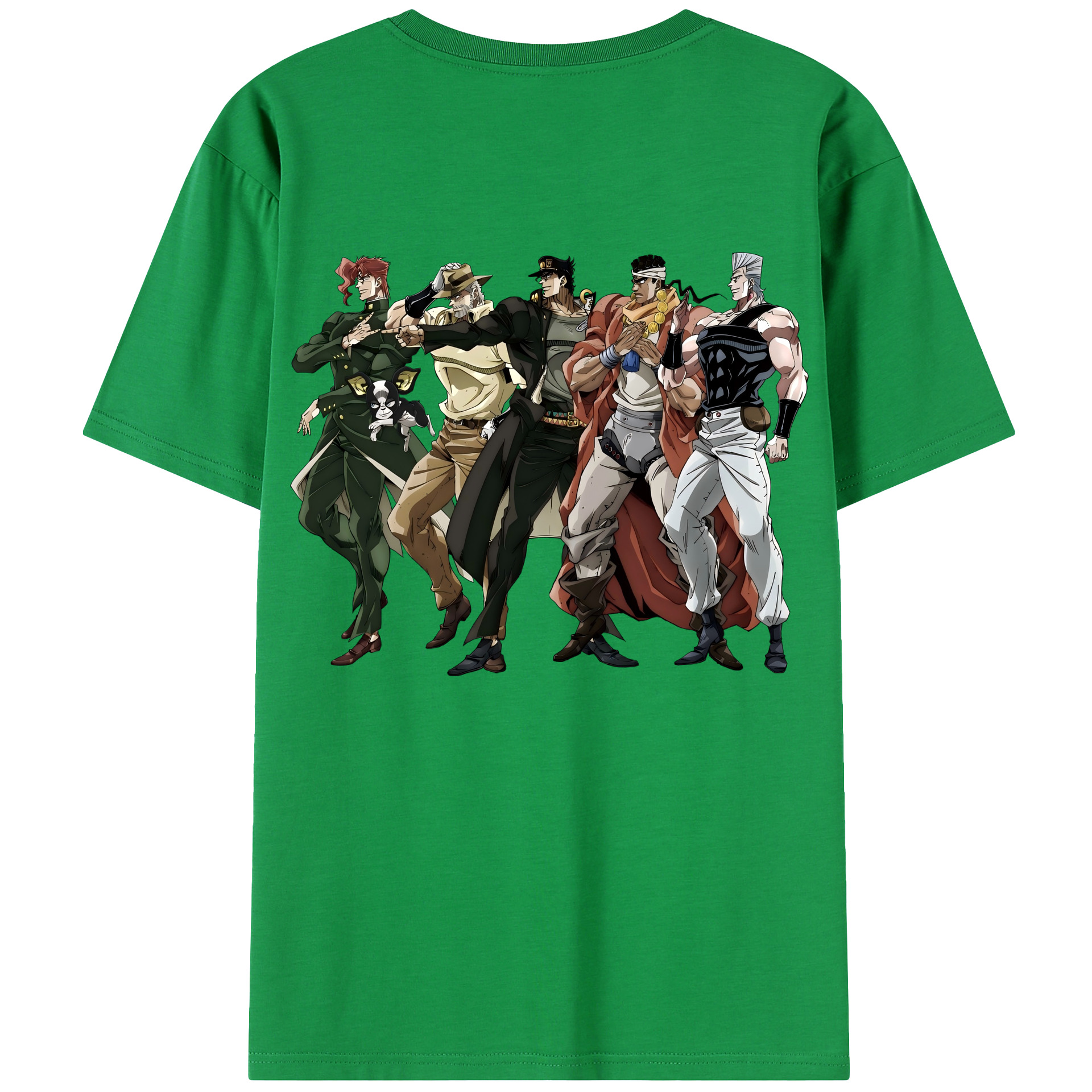 （画像用） ジョジョの奇妙な冒険 JoJo's Bizarre Adventure 綿100％半袖Tシャツ（背面プリント）